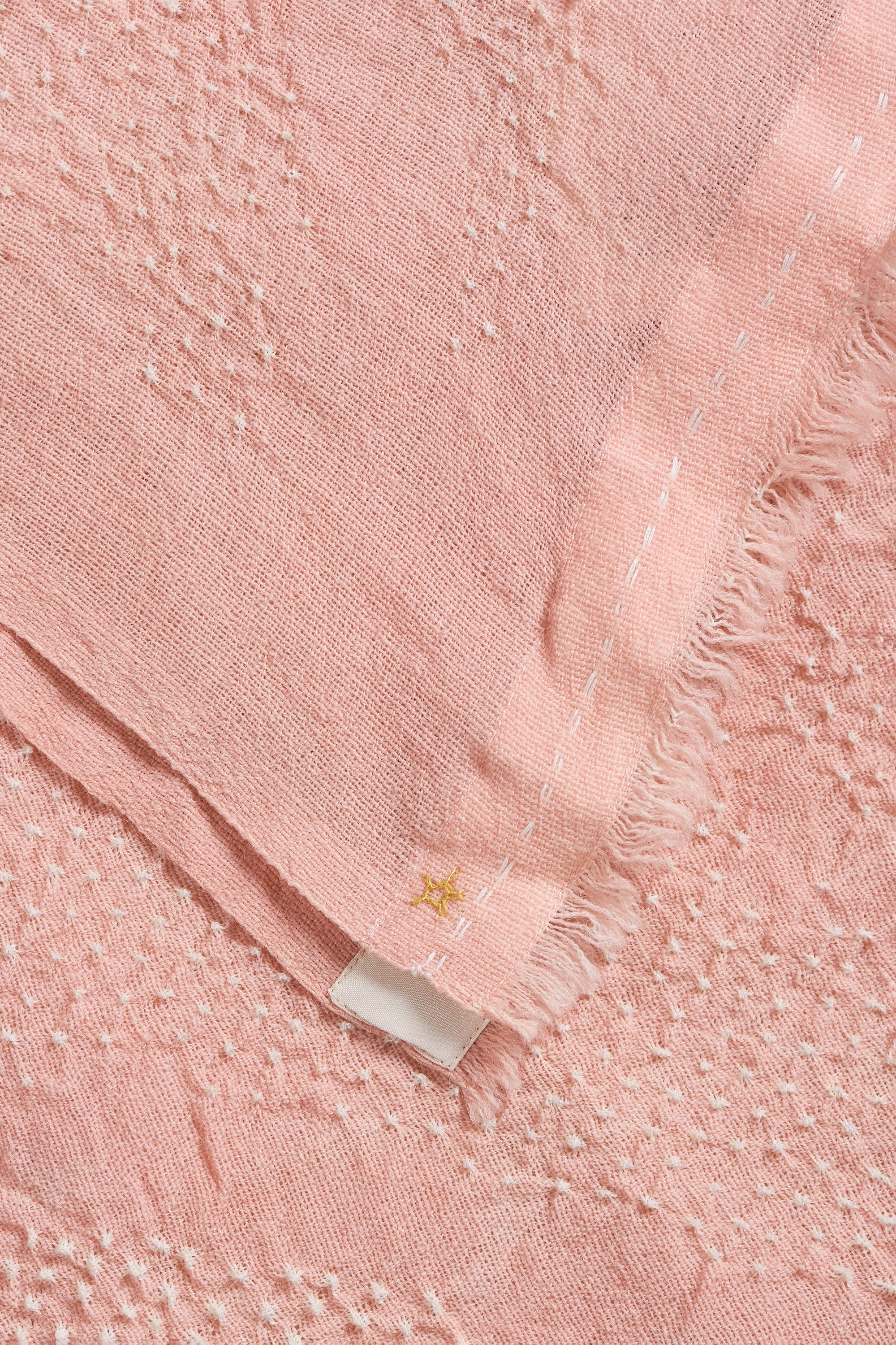 WASH PINK SILK WITH BANDHANI SCARF