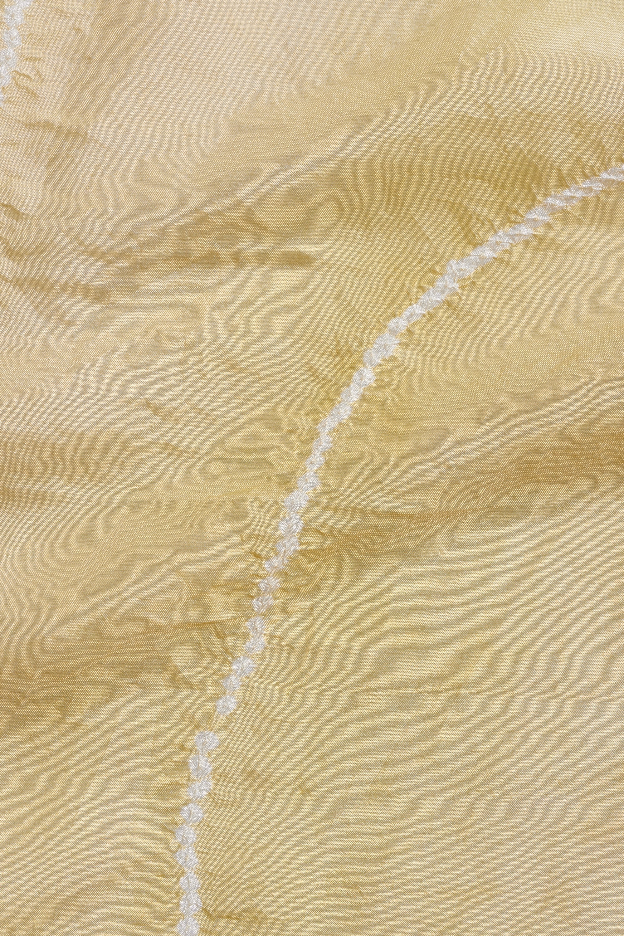 OCHRE YELLOW SILK WITH BANDHANI SCARF