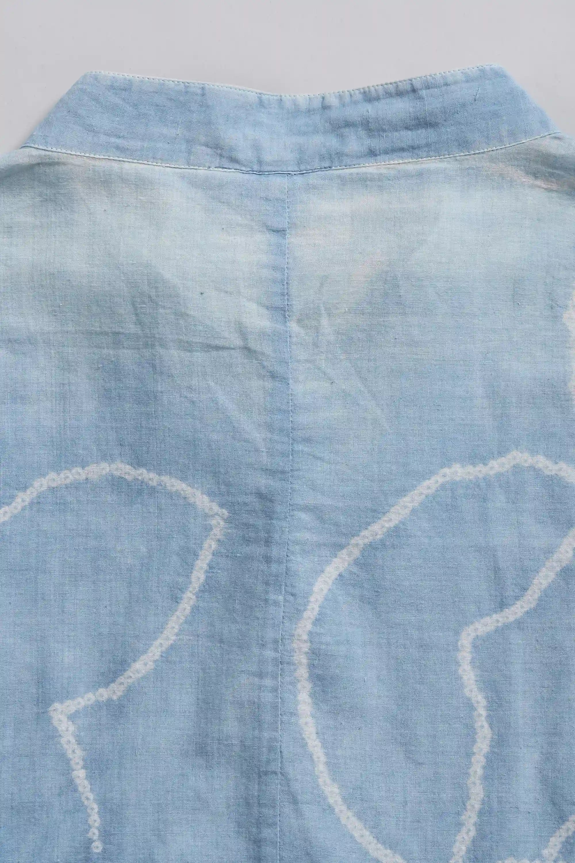 Hand Spun Cotton Bandhani Shirt