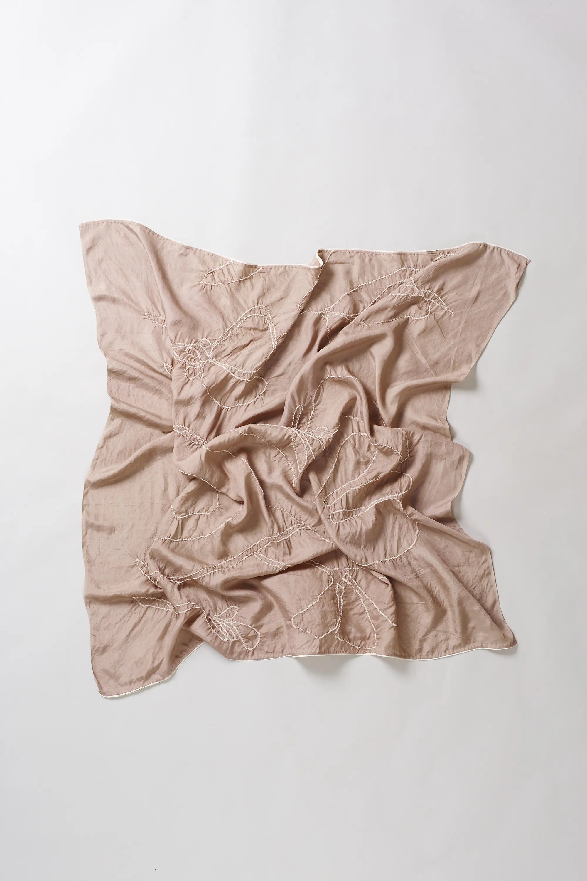 Vintage Pink Silk Bandhani Sqlarge
