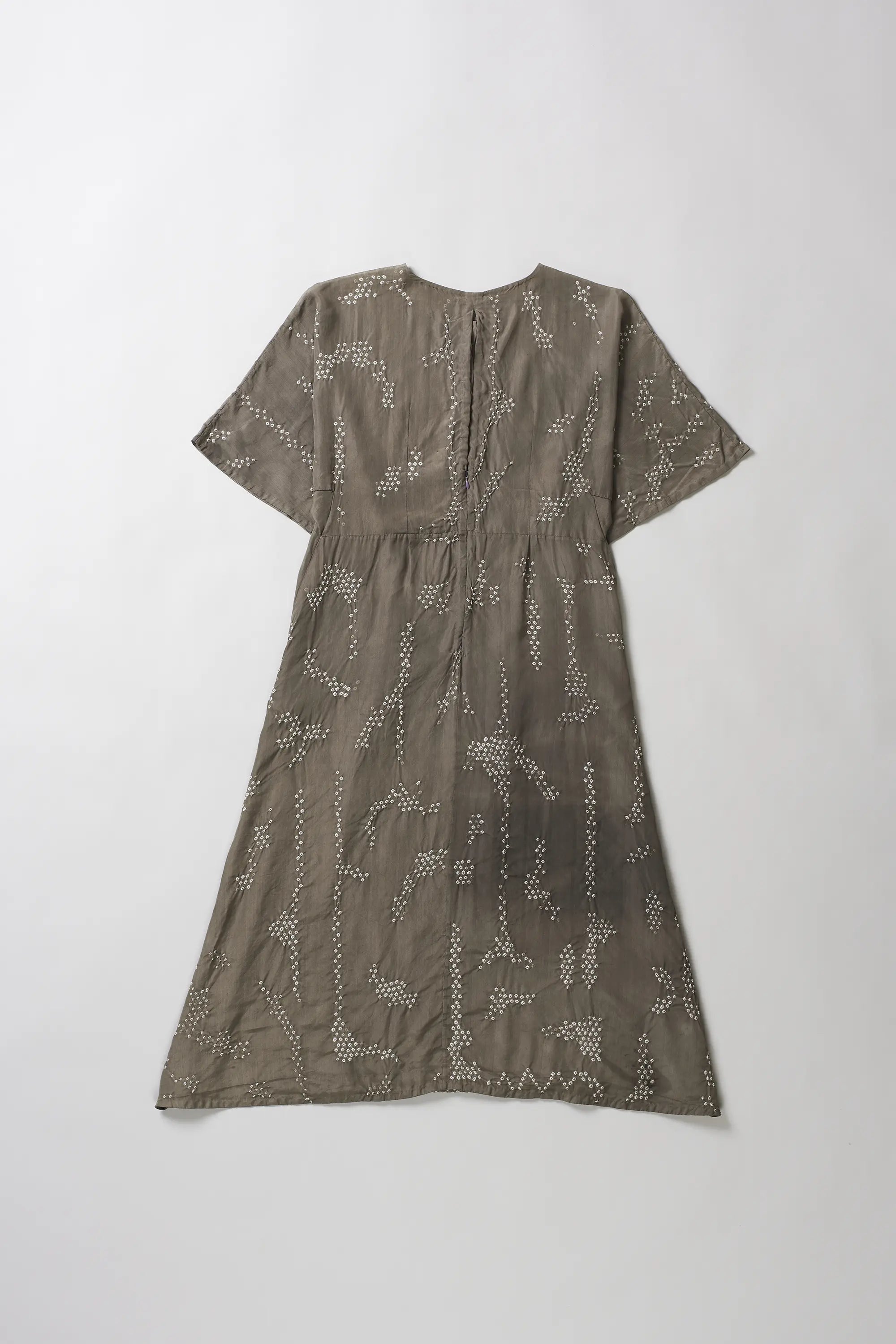 Charcoal Bandhani Dress
