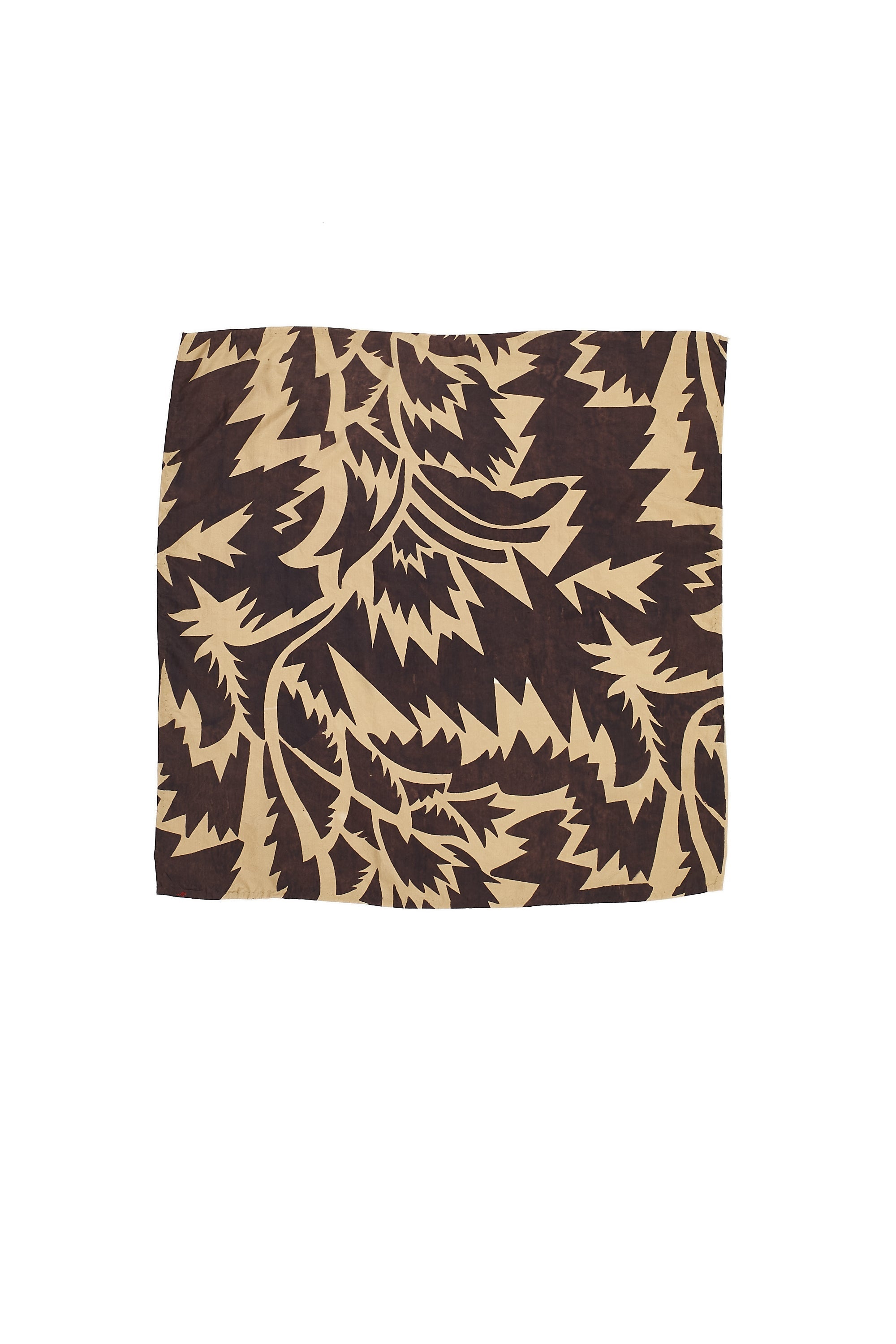Silk small scarf with screen printed