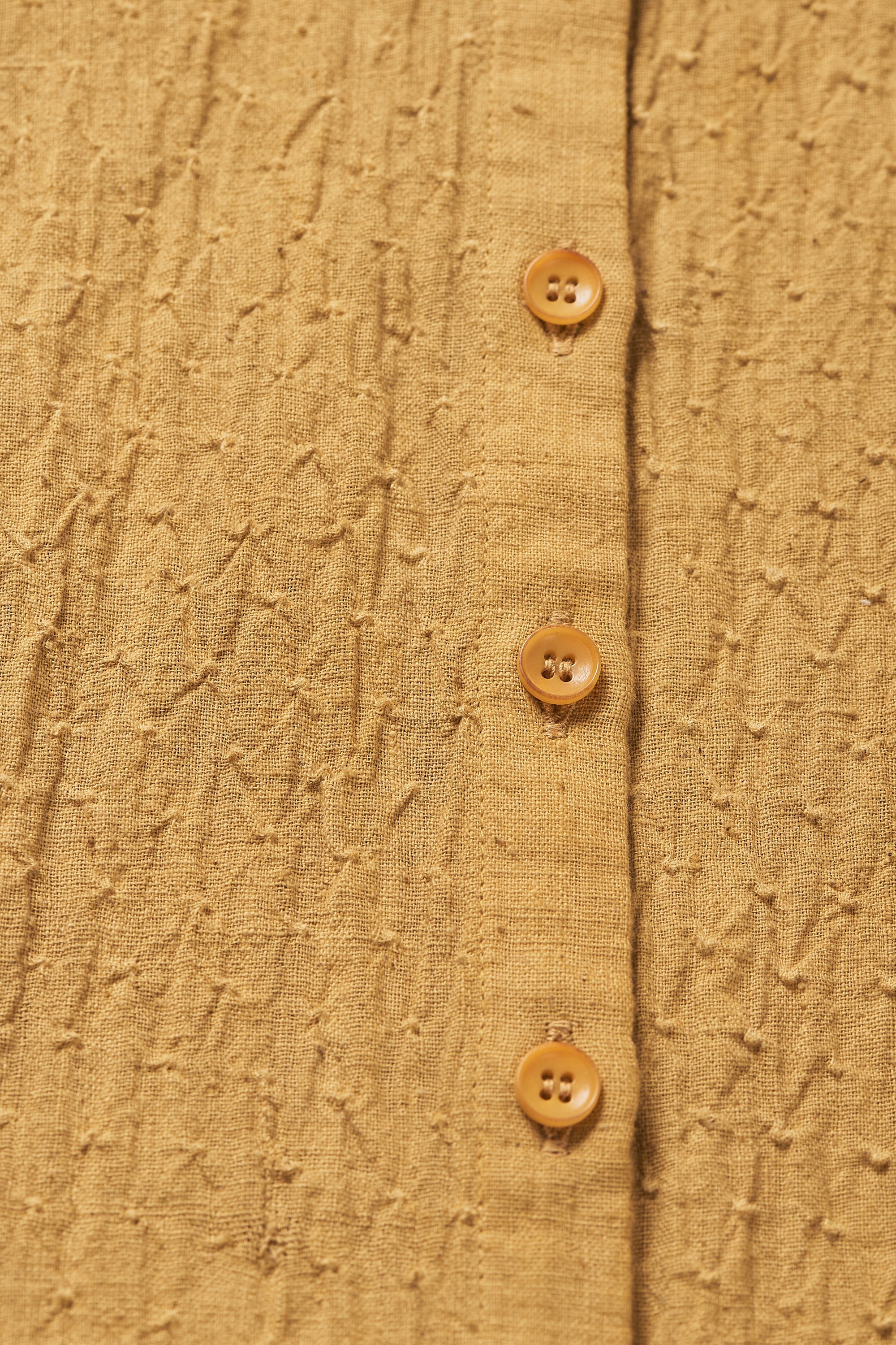 NKEIDN COTTON MUSTARD YELLOW SHIRT