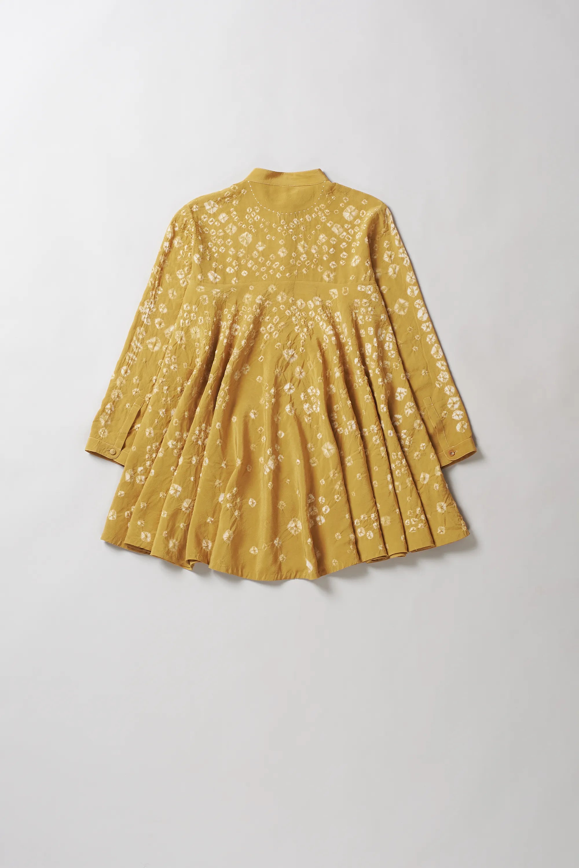 Flared Silk Bandhani Shirt