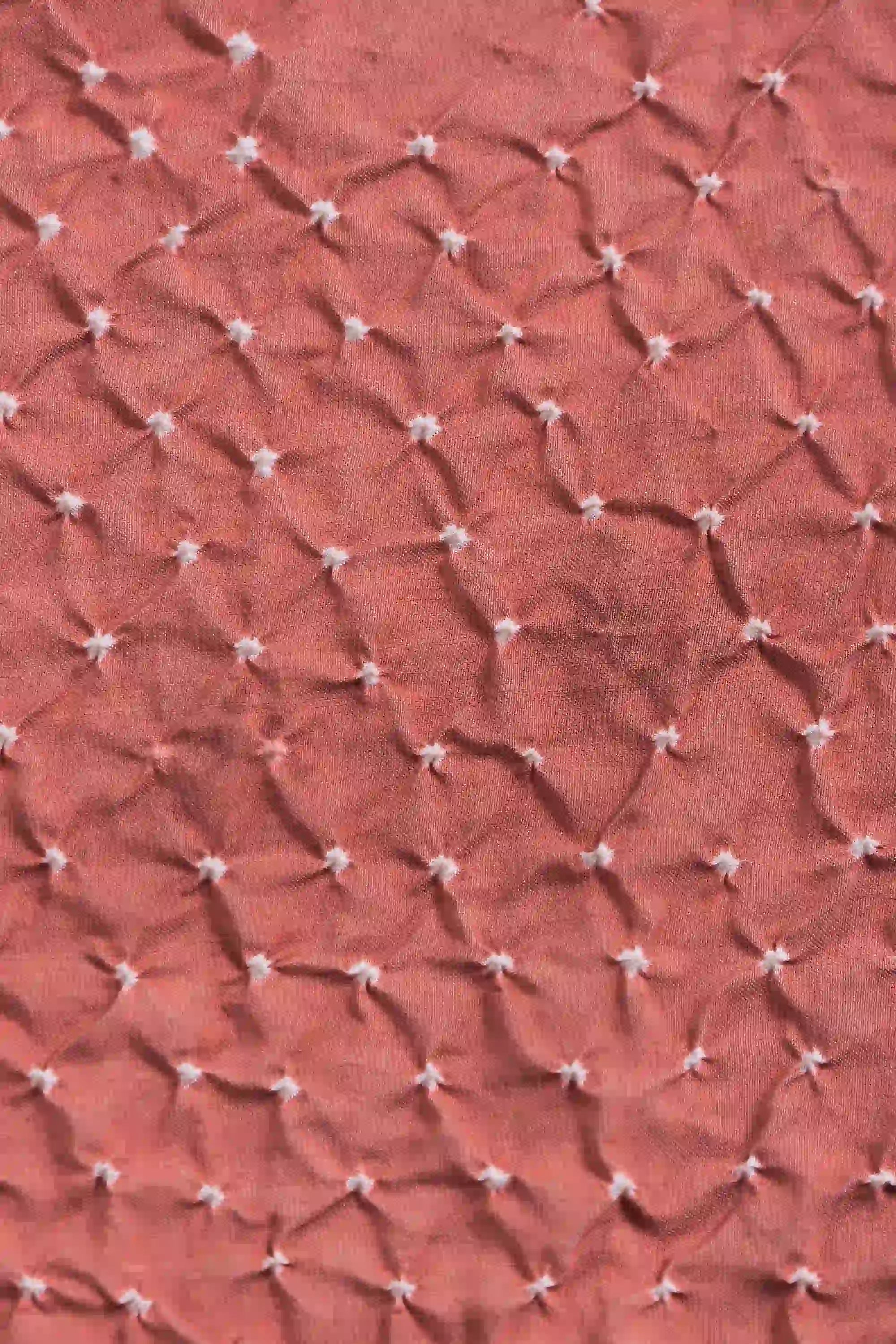 Rouge Pink Bandhani Silk Top