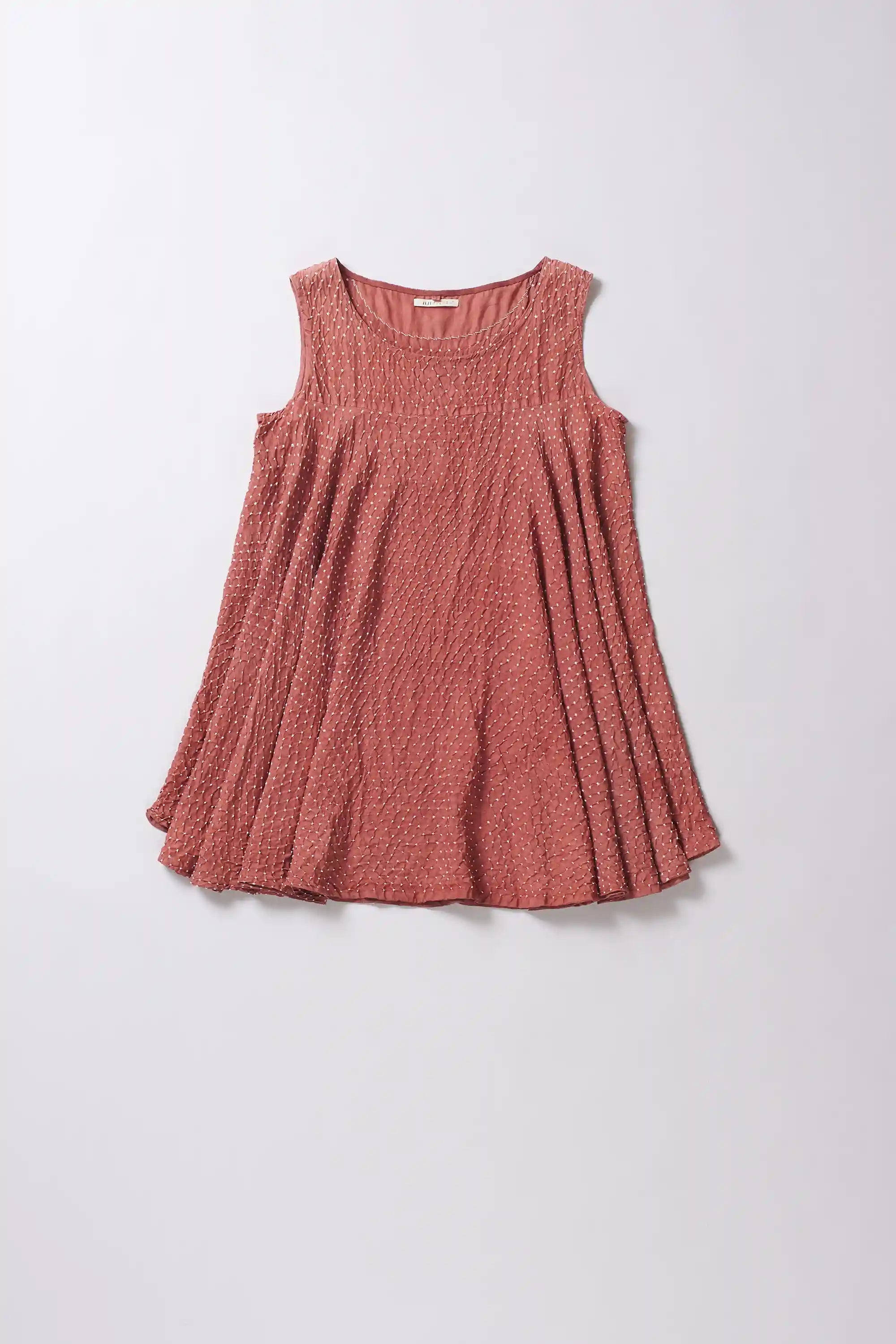 Rouge Pink Bandhani Silk Top