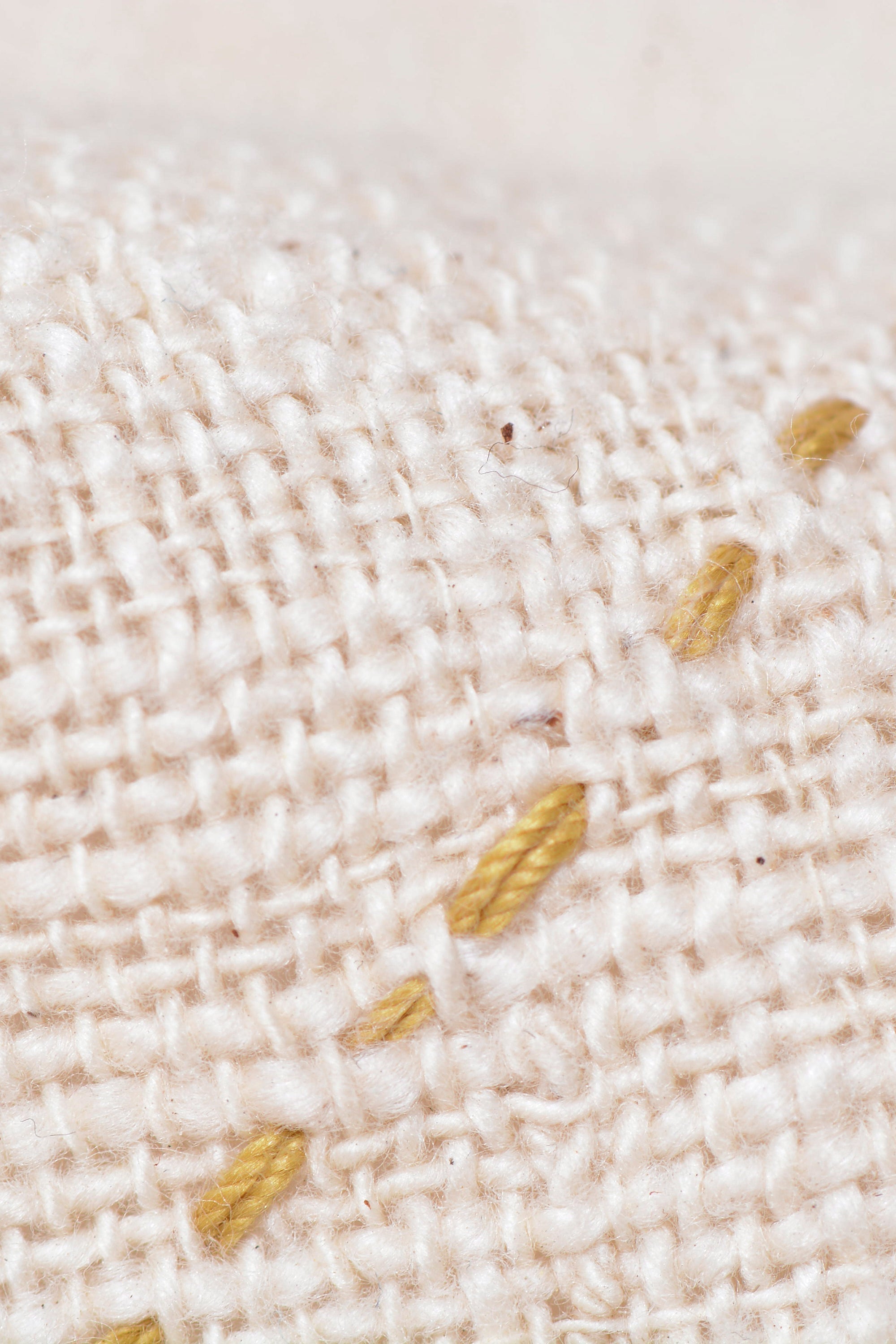 ECRU COTTON HANDPAINTED TABLE CLOTH