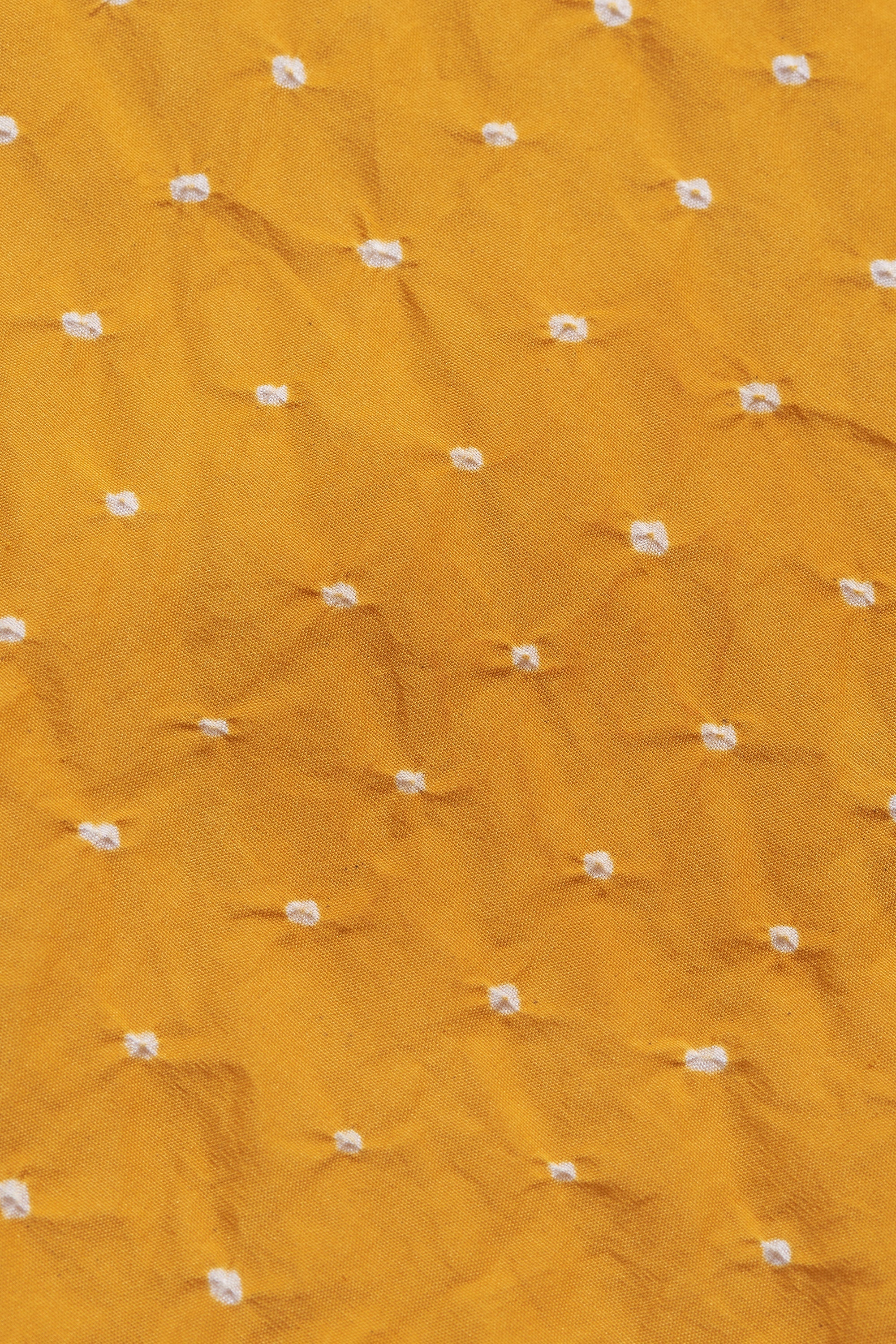 MANGO YELLOW SILK WOMEN DRESS WITH BANDHANI