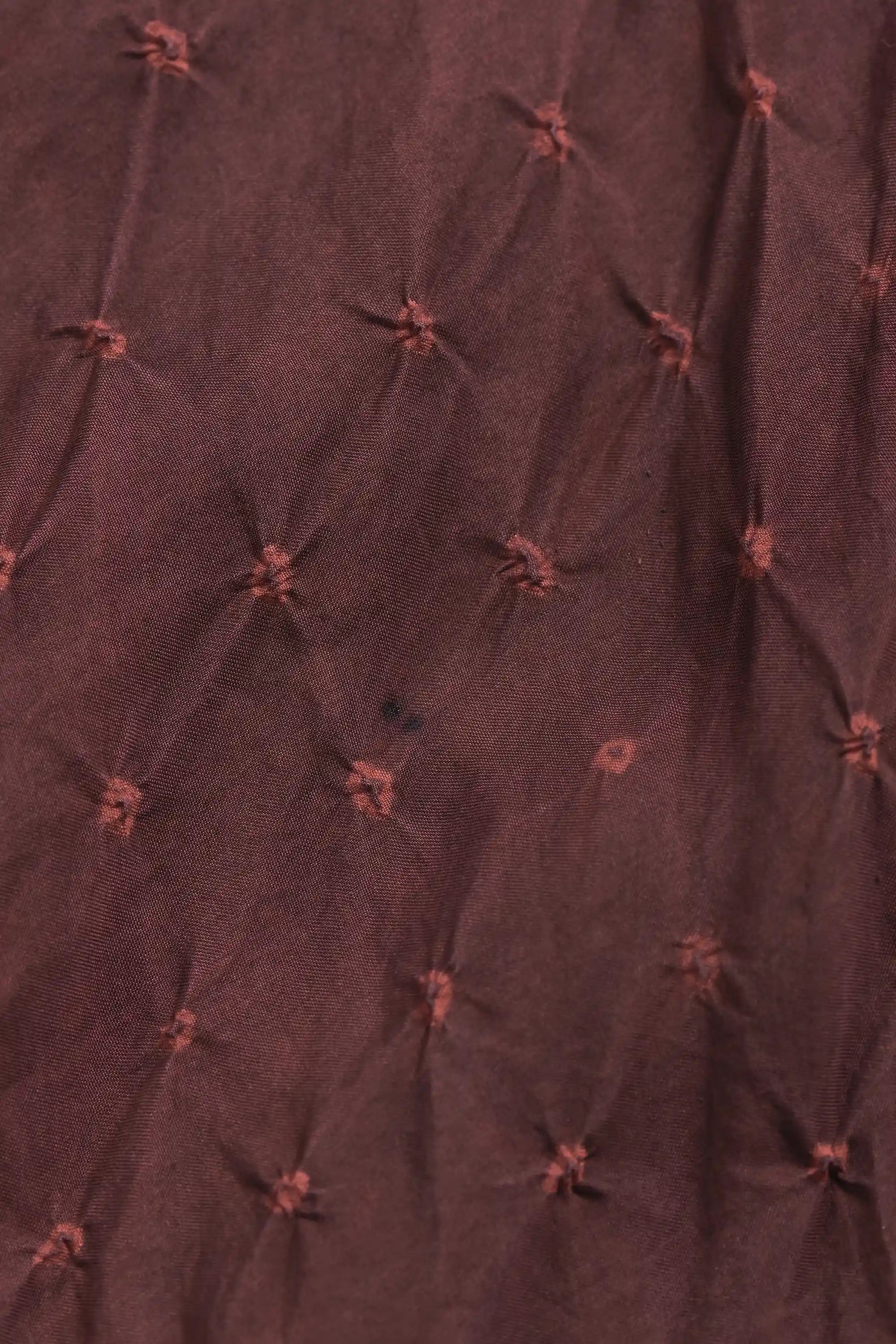 Silk Bandhani Shirt in Madder Violet
