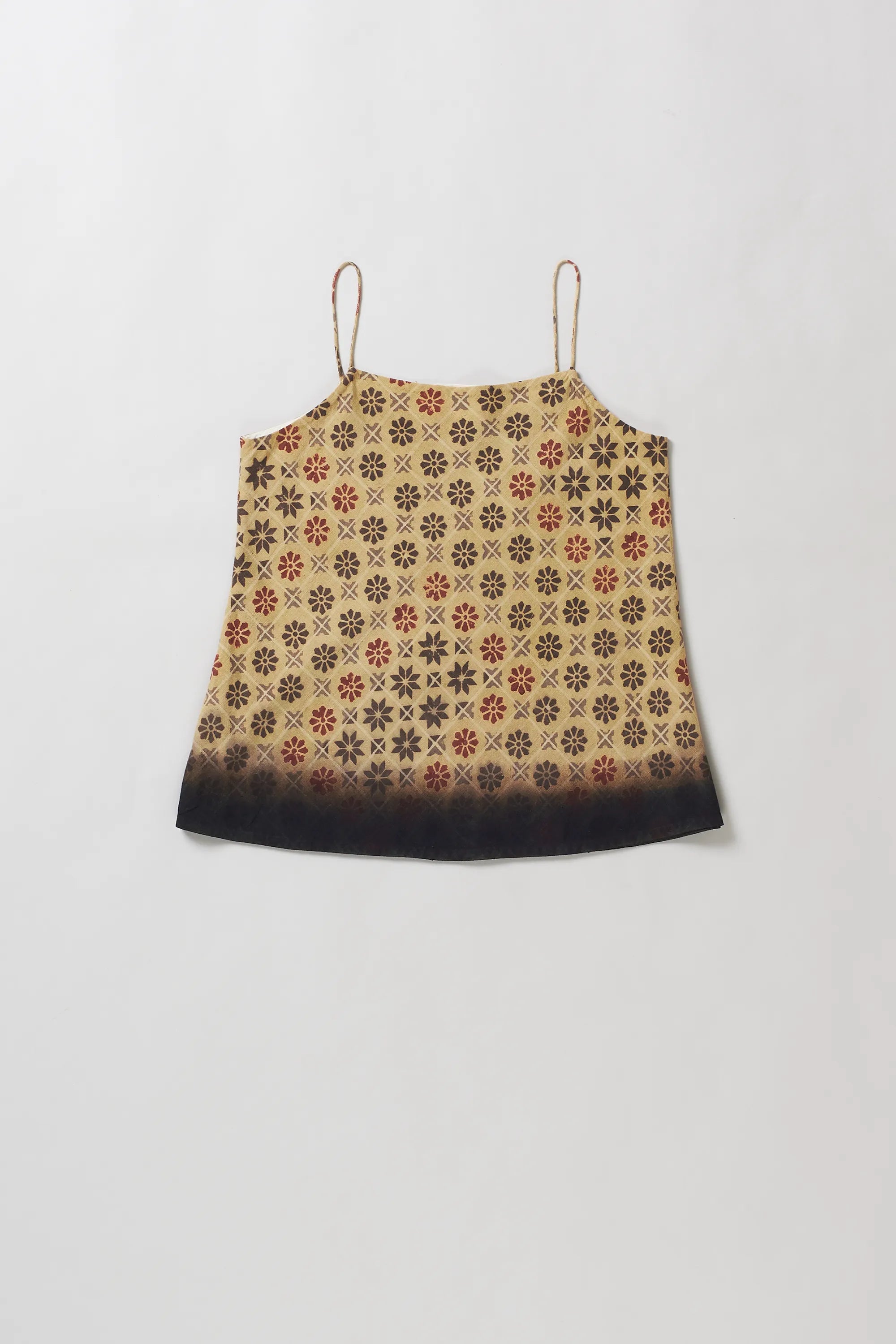 Atthangudi Tile Inspired Block Print Top in Multi-Colour