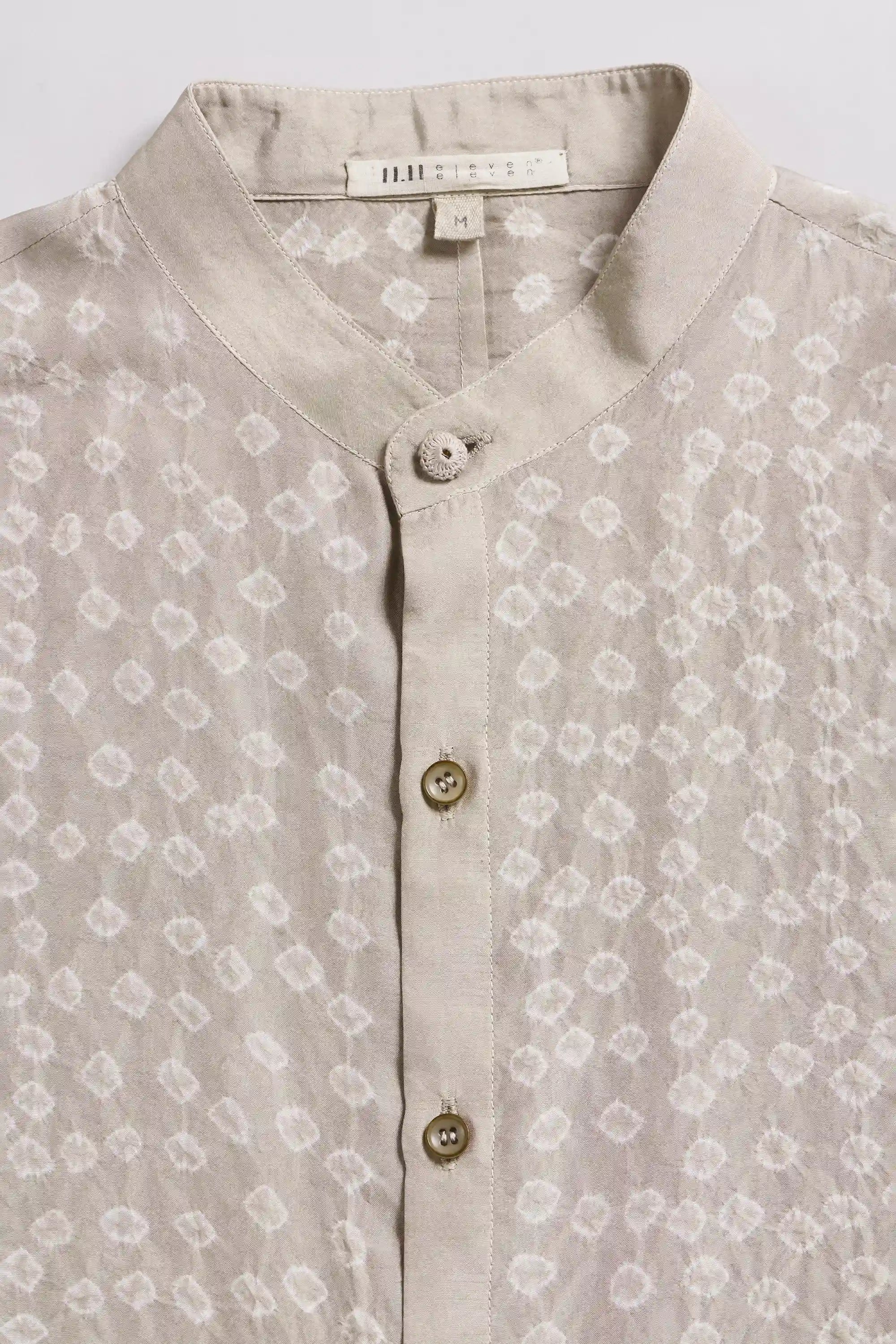 Smoke Silk Bandhani Unisex Shirt