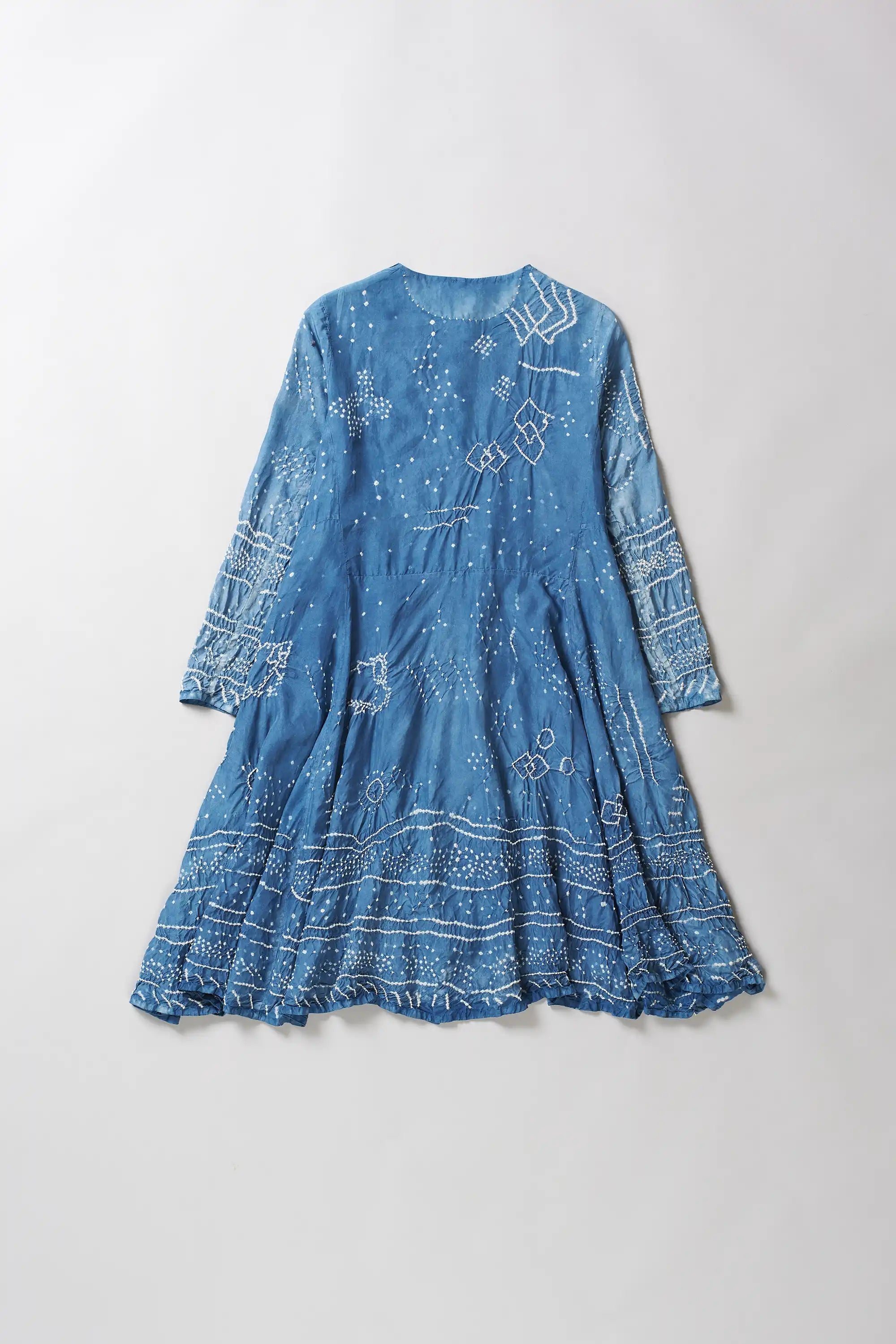 Medium Indigo Bandhani Dress