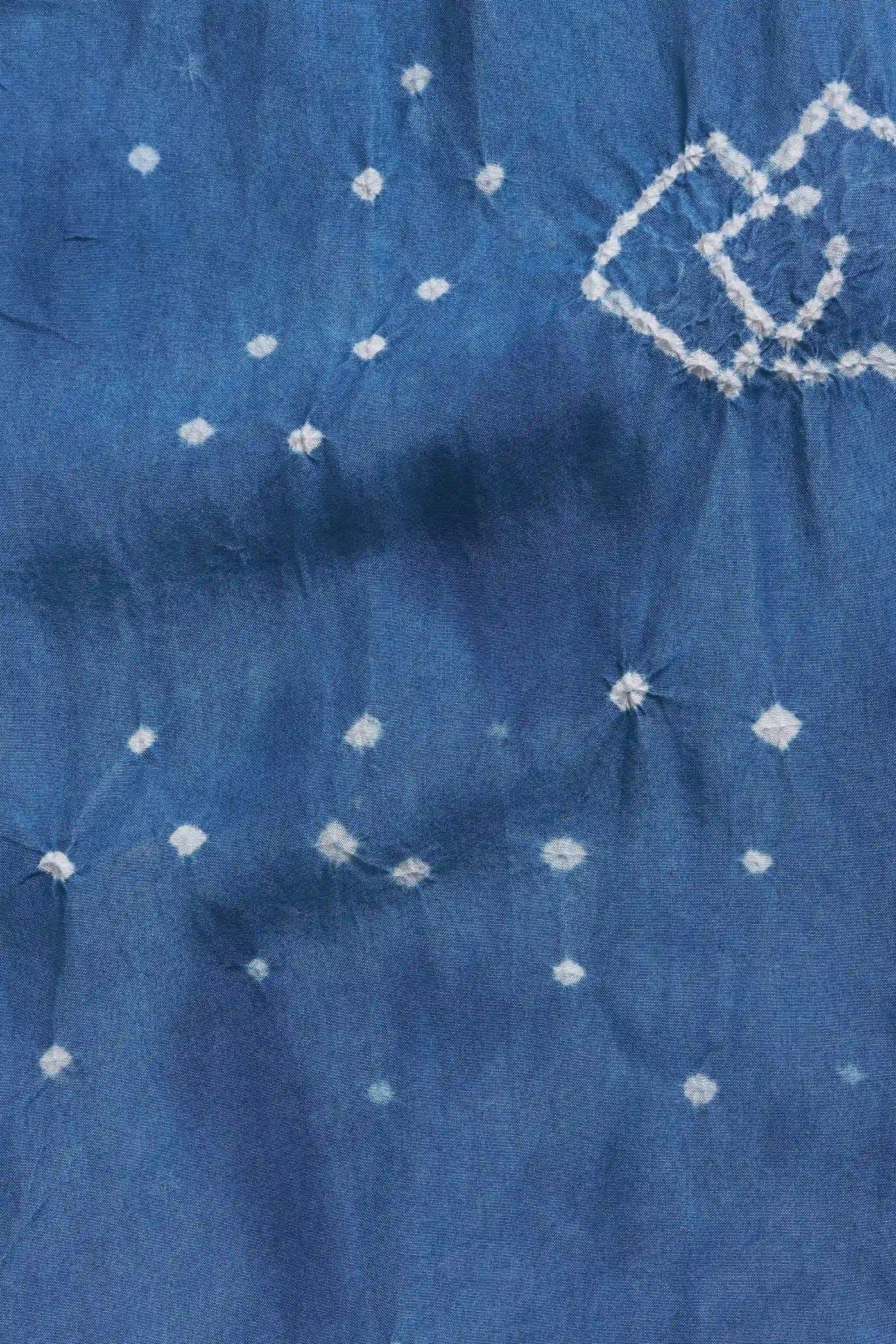 Medium Indigo Bandhani Dress