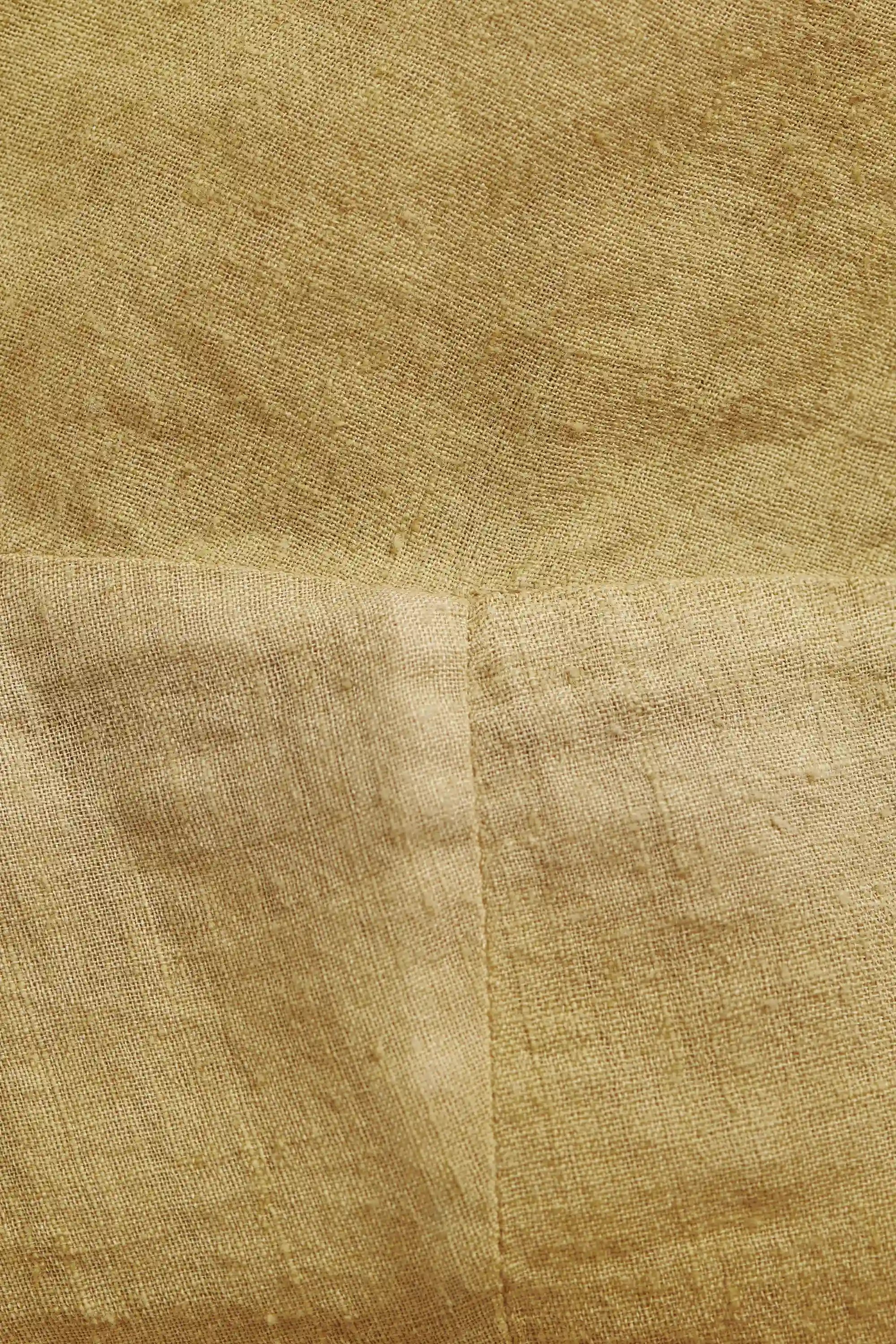 Bandhani Shirt Dress in Ochre Yellow