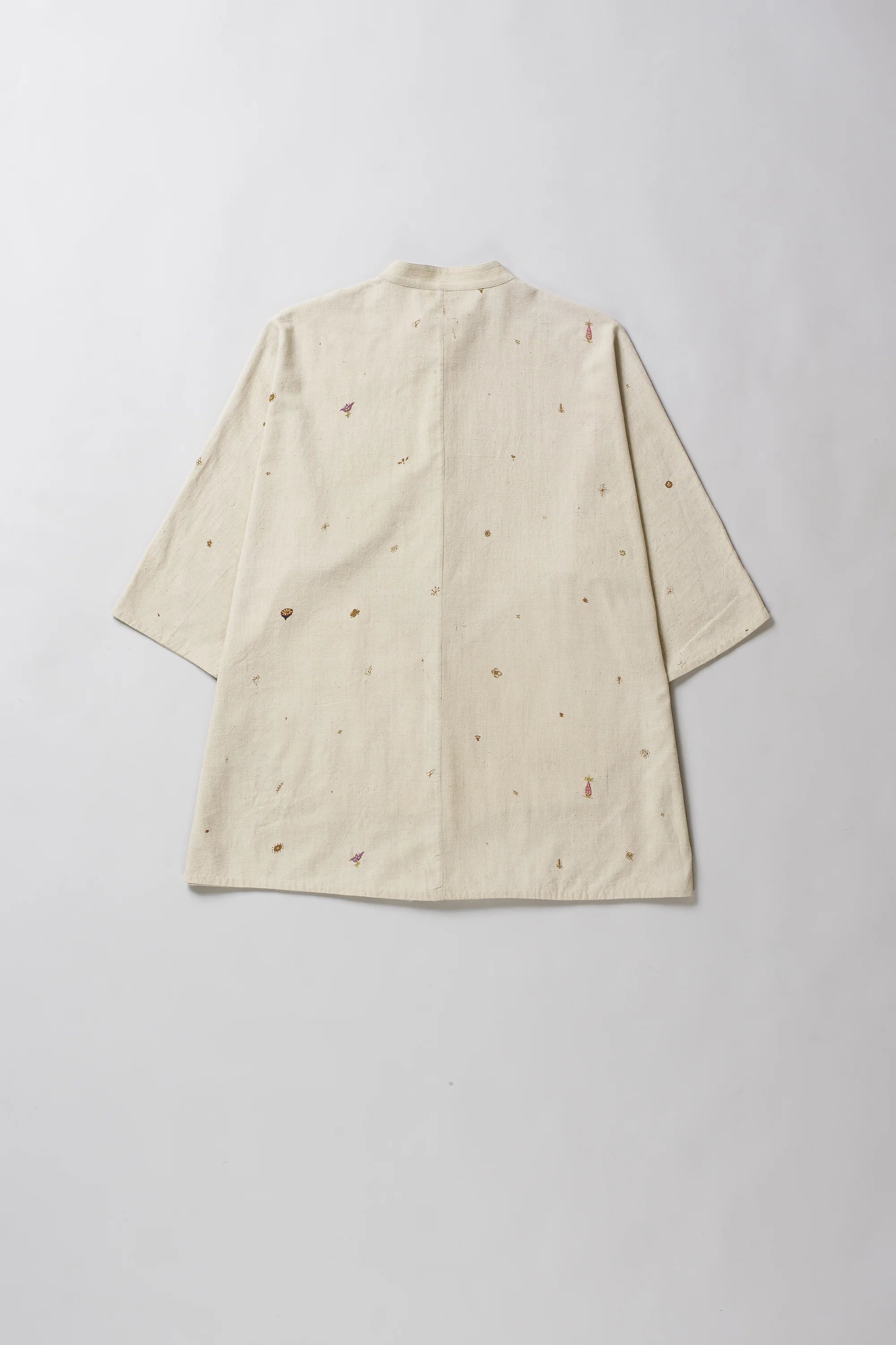 Whiskey Gold Screen Printed Shirt With Hand Details