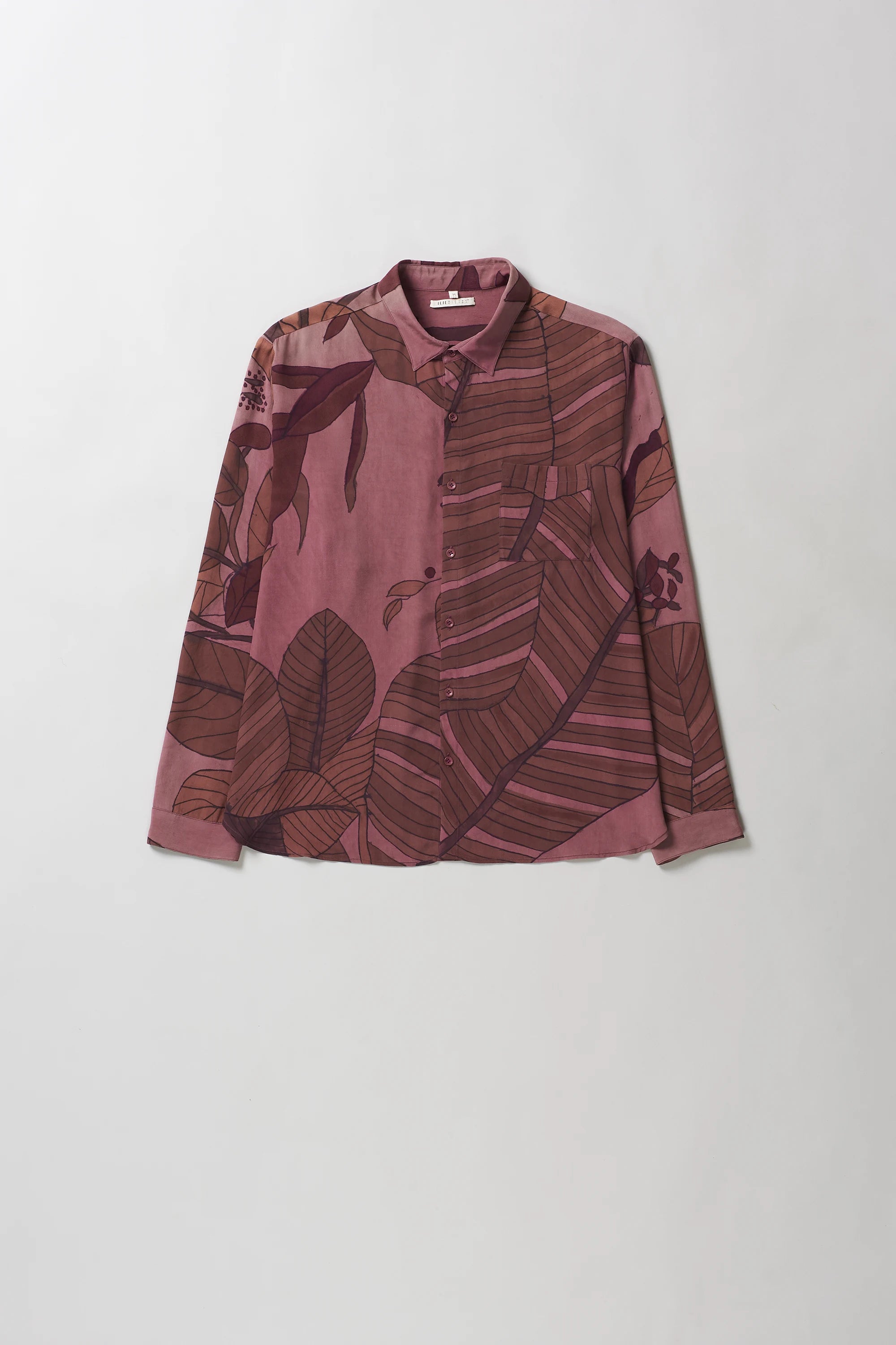 Silk Shirt in Sappan Fuschia