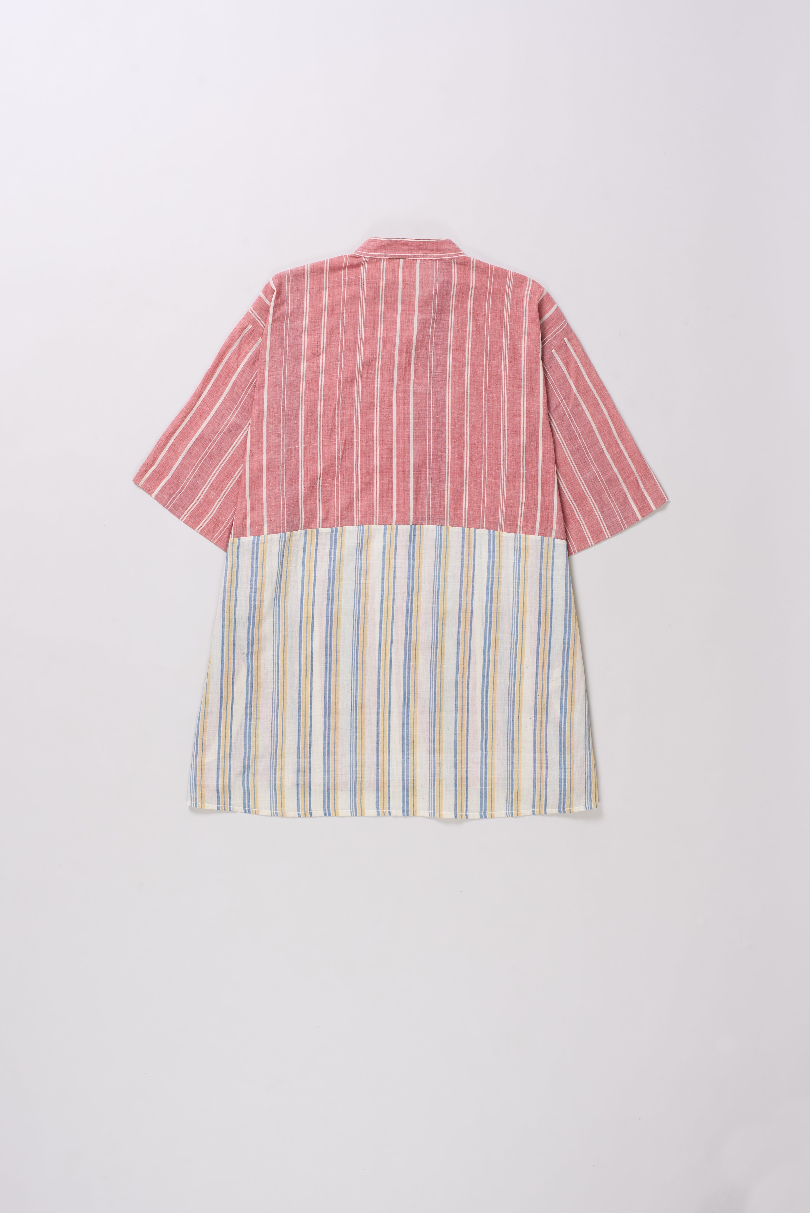 Multi-Colour Yarn Dyed Patchwork Shirt