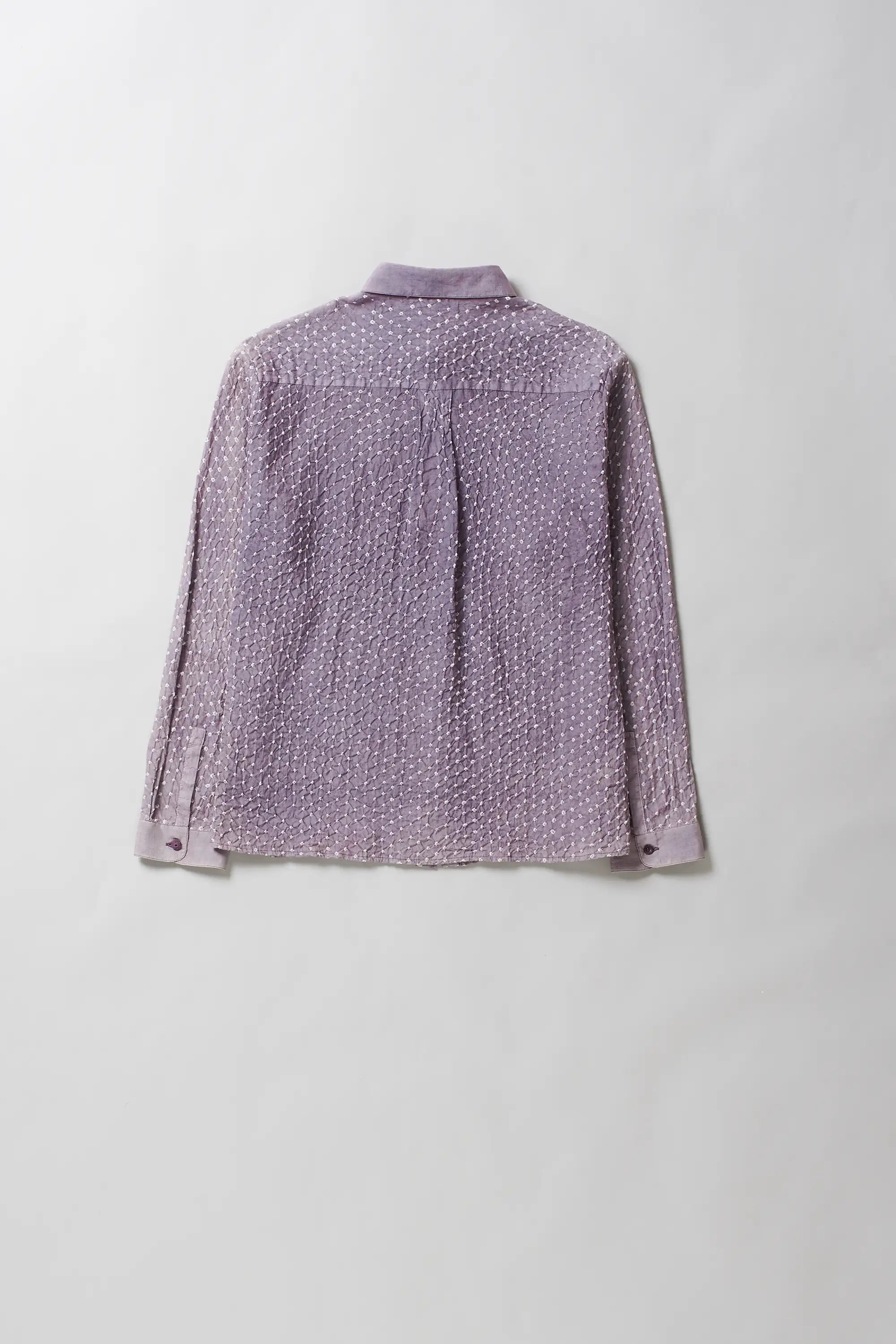 Jamun Cotton Silk Blend Bandhani Unisex Shirt
