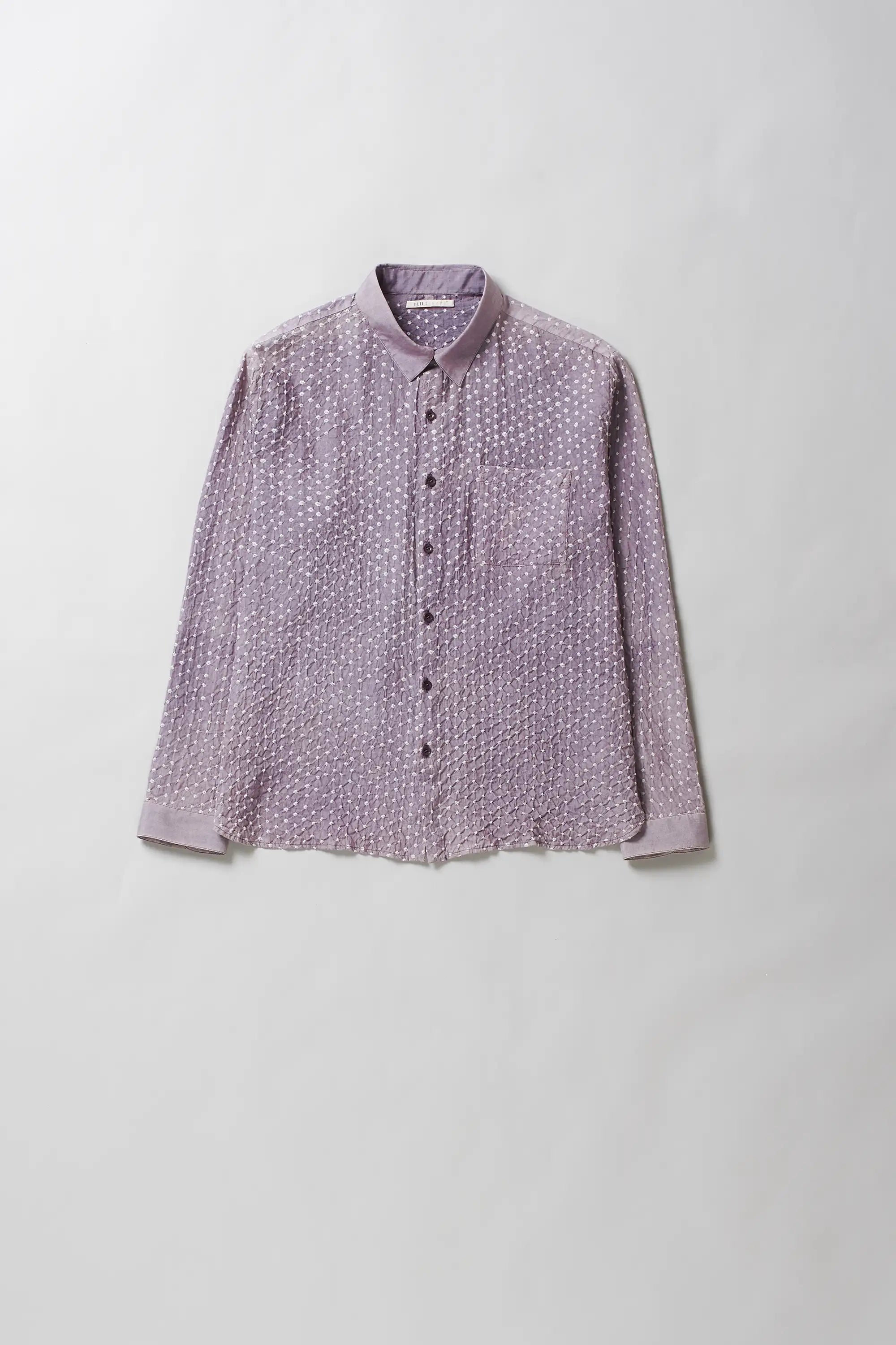 Jamun Cotton Silk Blend Bandhani Unisex Shirt