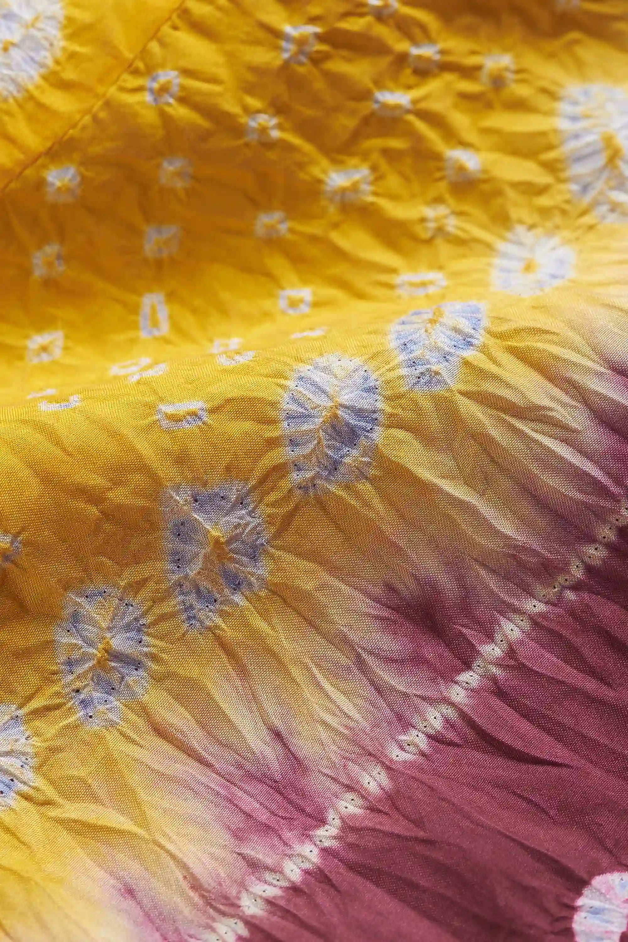 SILK BLEND MULTI COLOUR SHIBORI DRESS