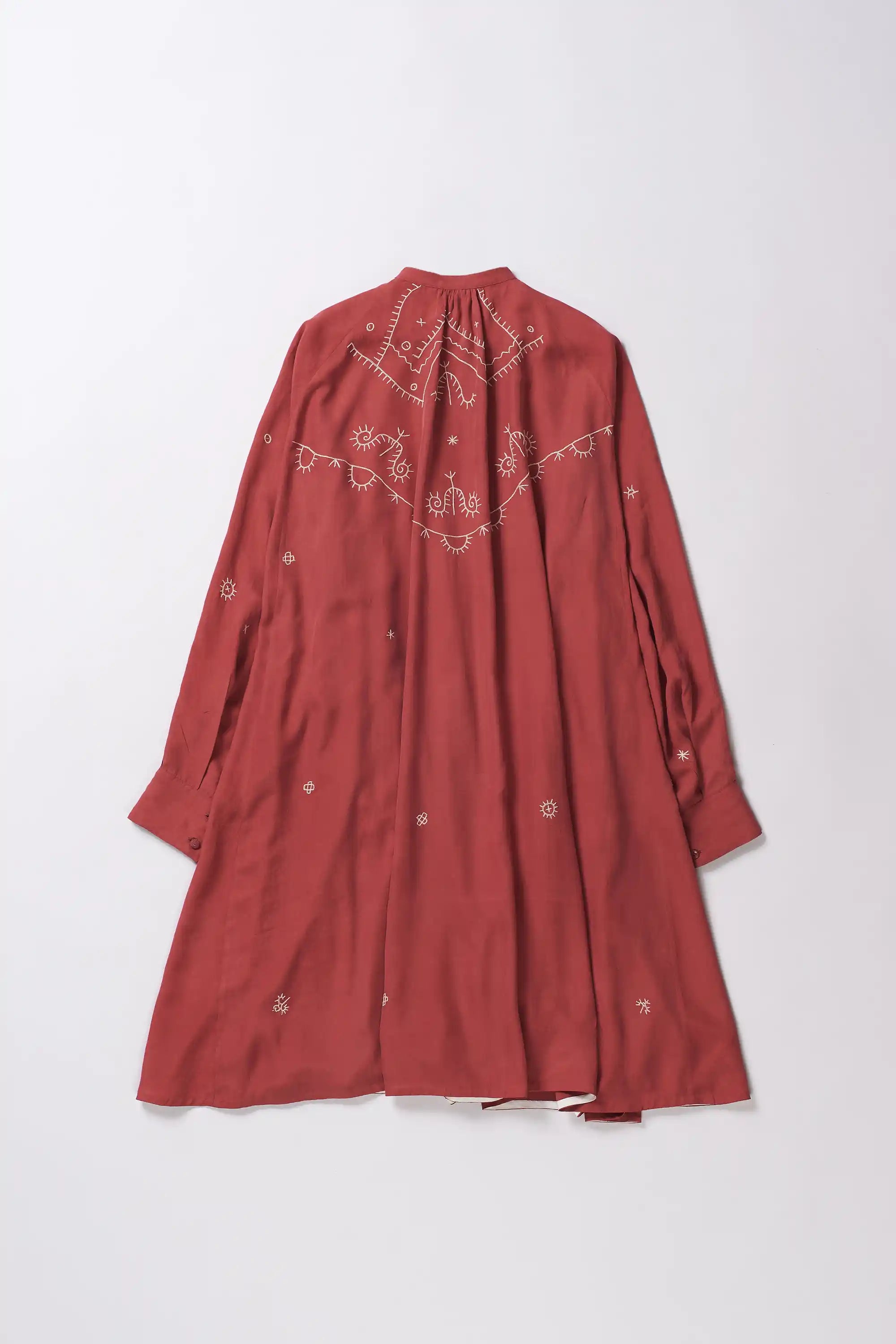 Crimson Pink Fine Silk Dress