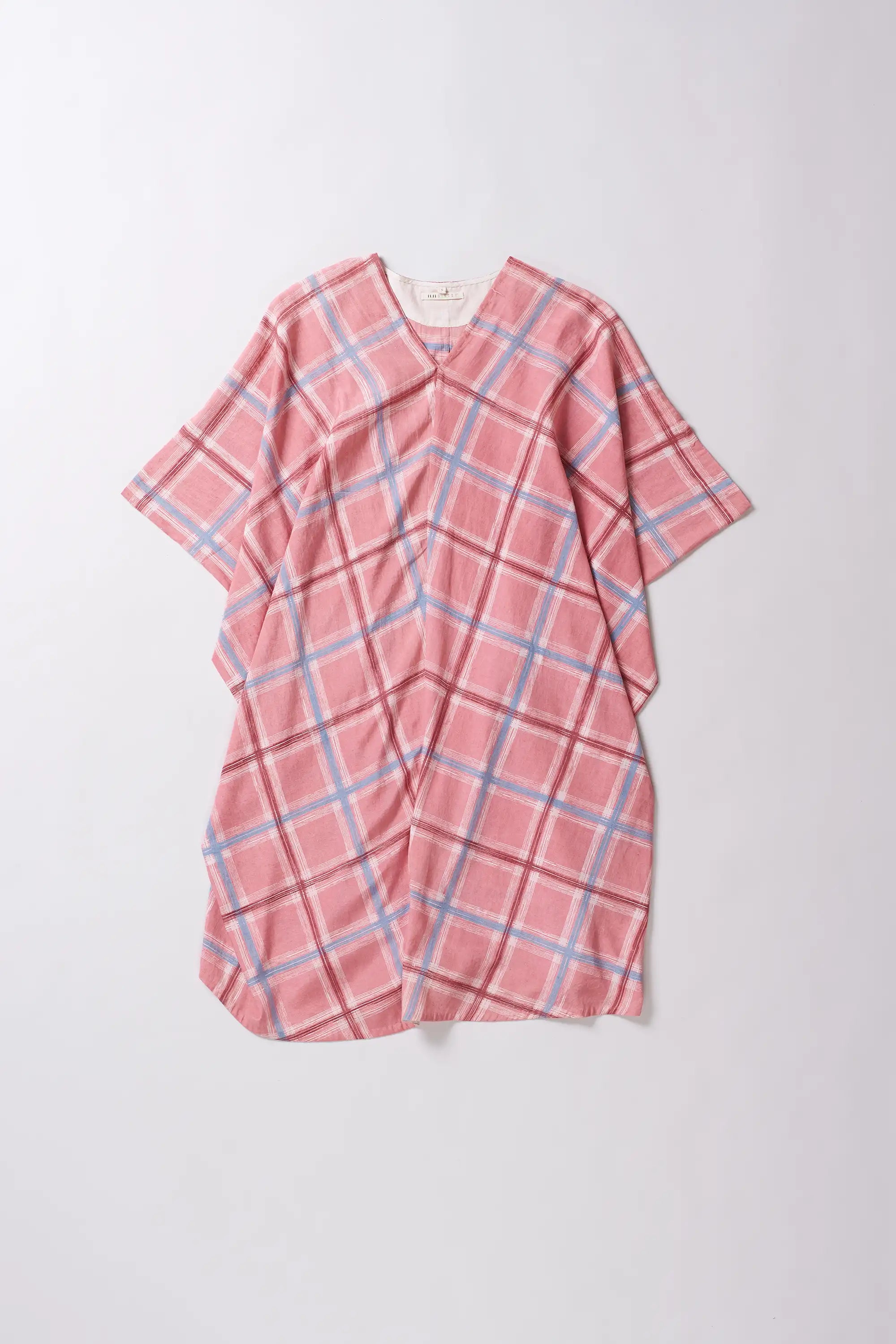 Chalk Pink Cotton Silk Blend Women Dress