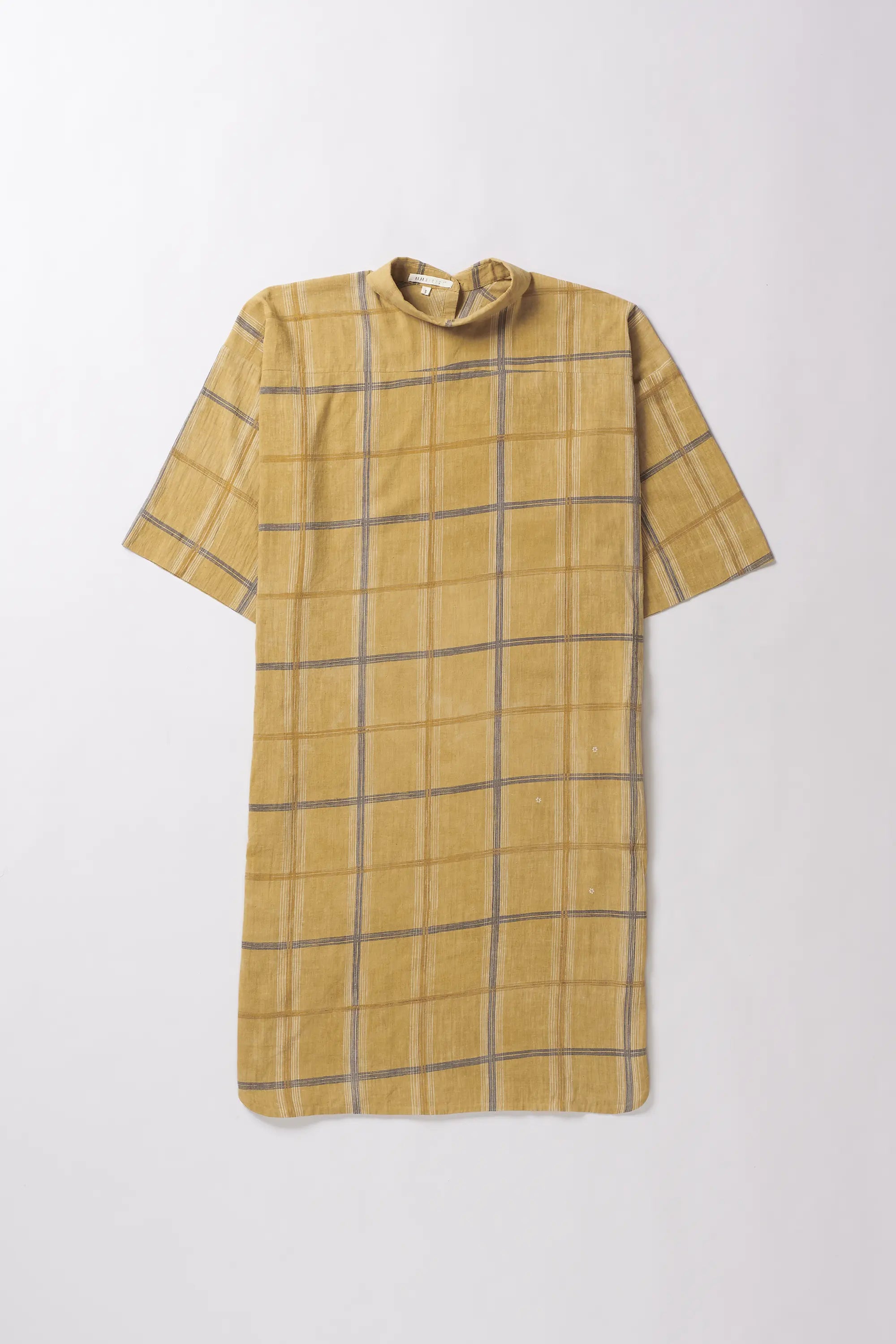 Screen Printed Check Dress