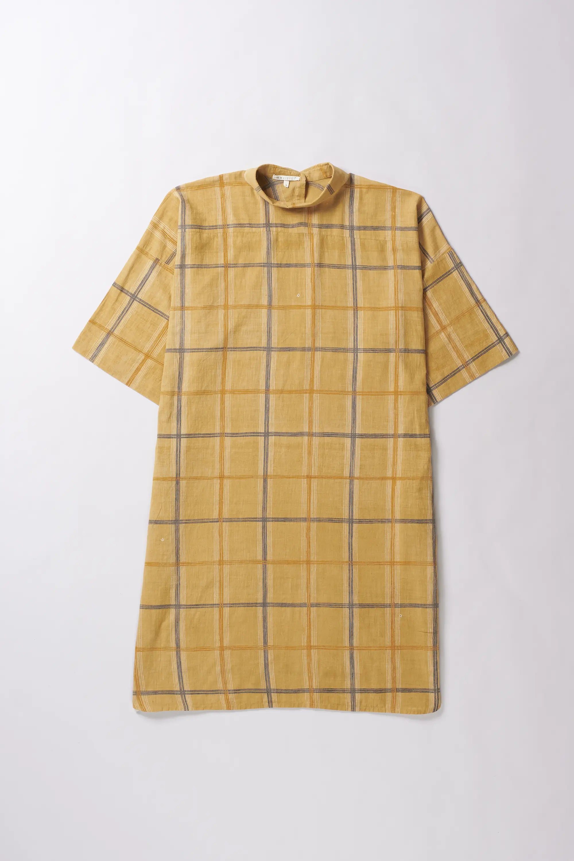 Screen Printed Check Dress