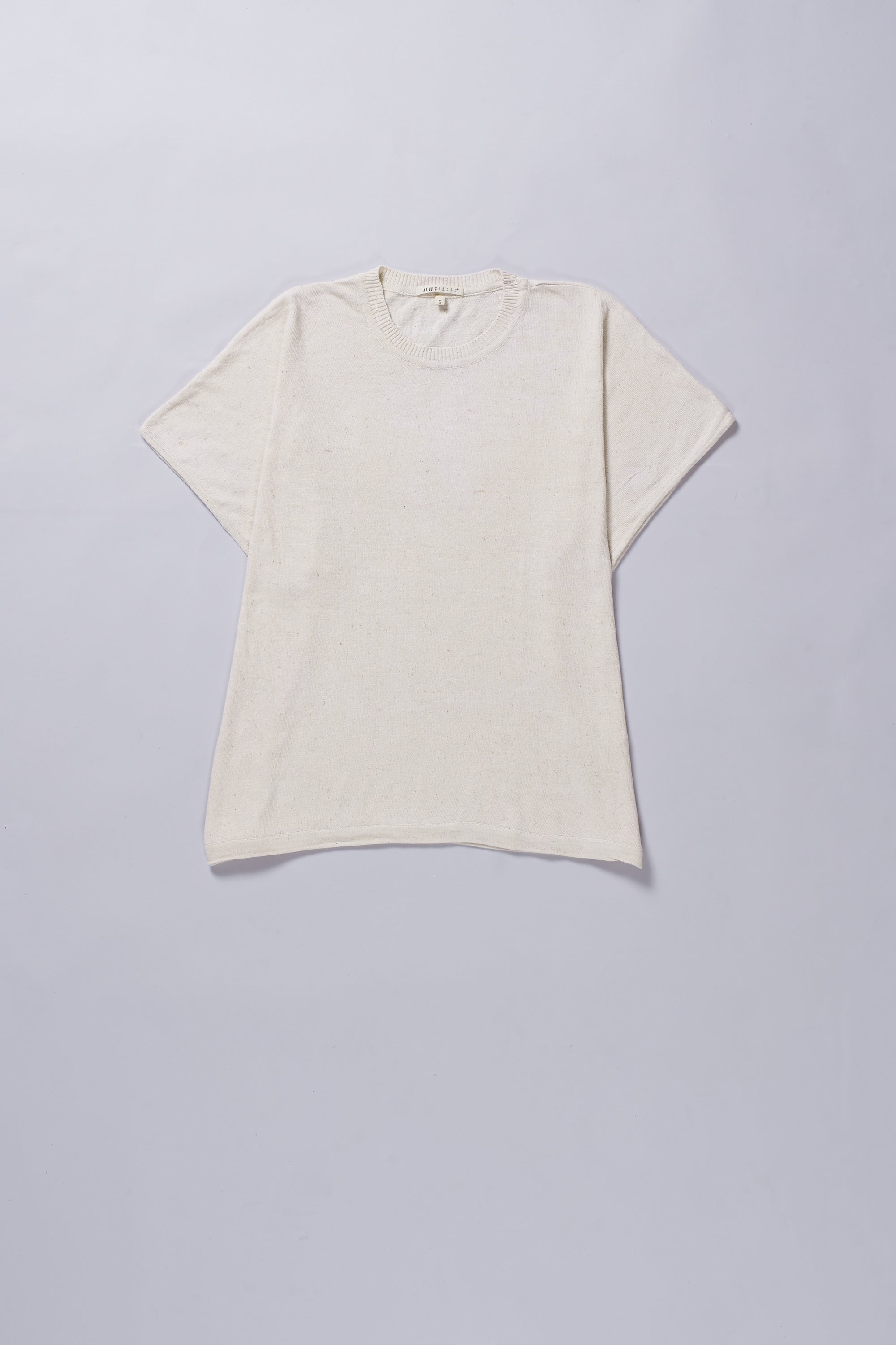 Undyed Cotton Knitted T-Shirt