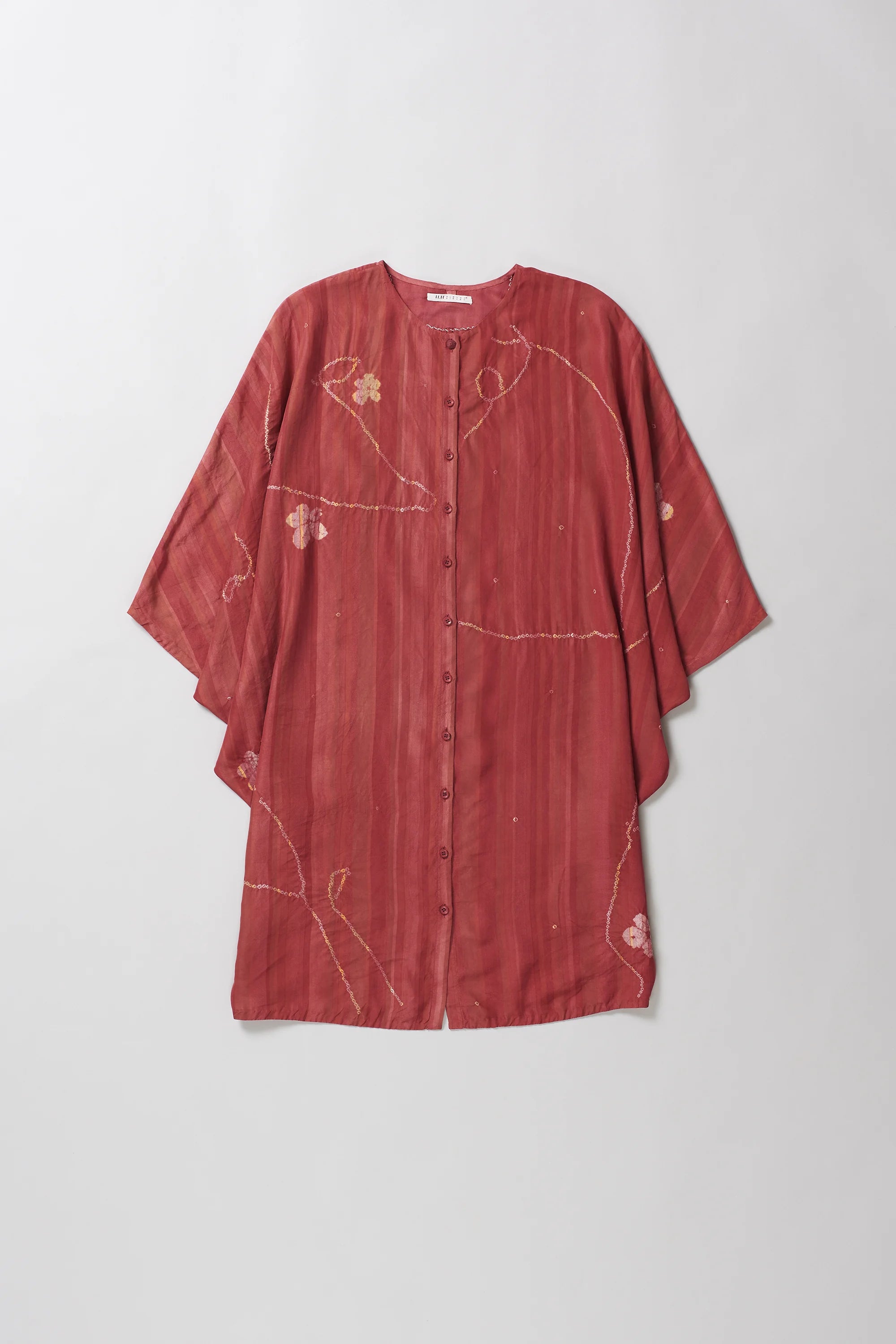 French Rose Bandhani Women Dress