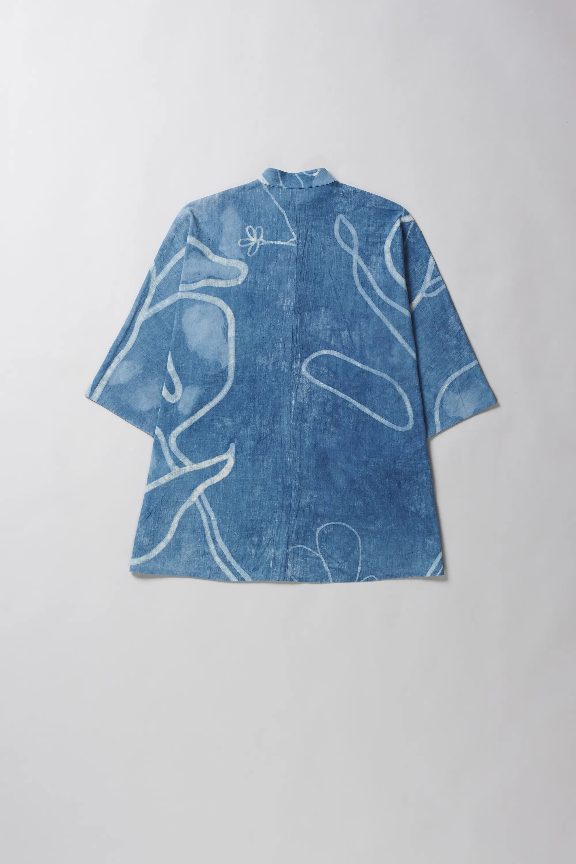 Kimono Sleeve Shirt in Light indigo