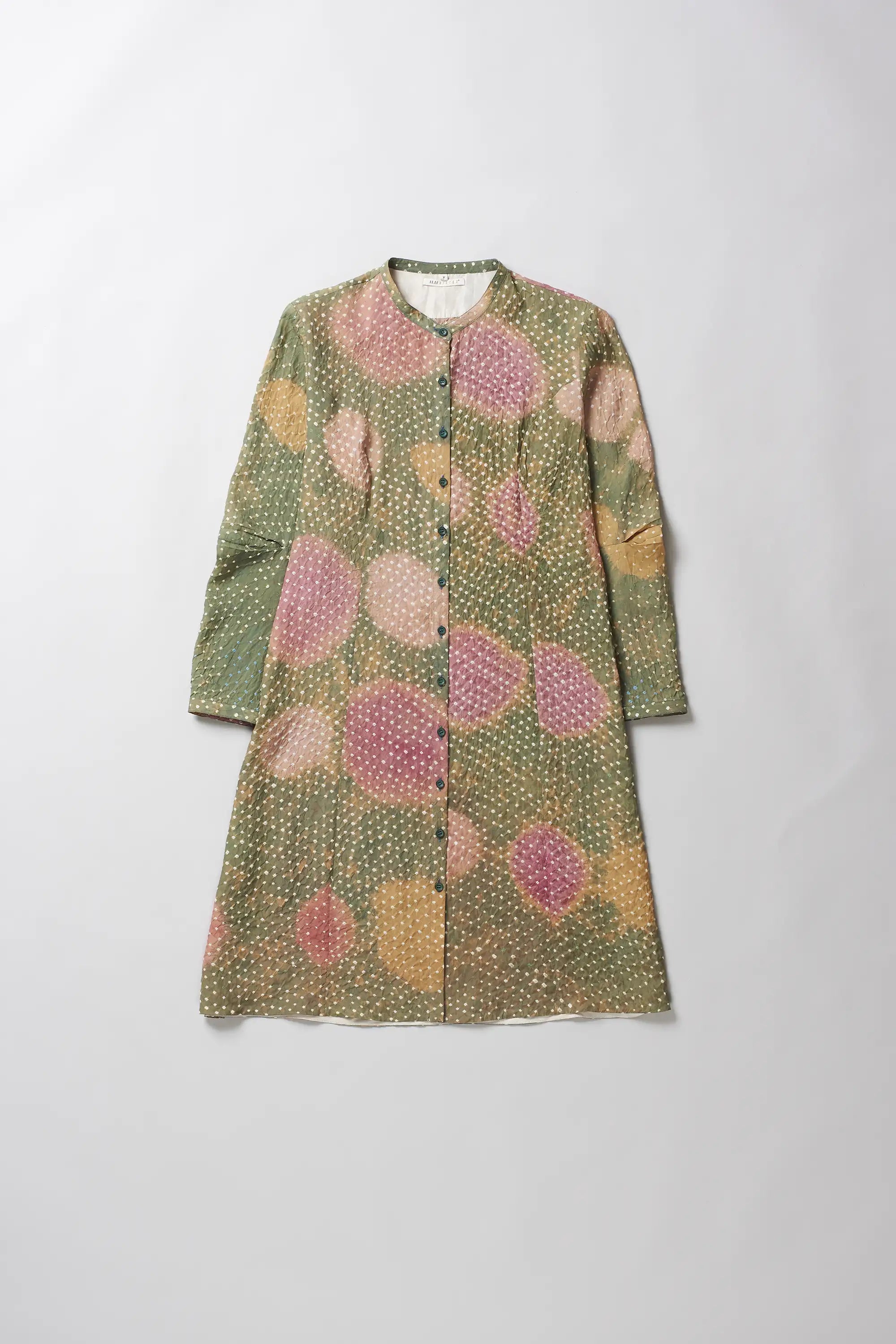 Olive Green Multicolour Dress