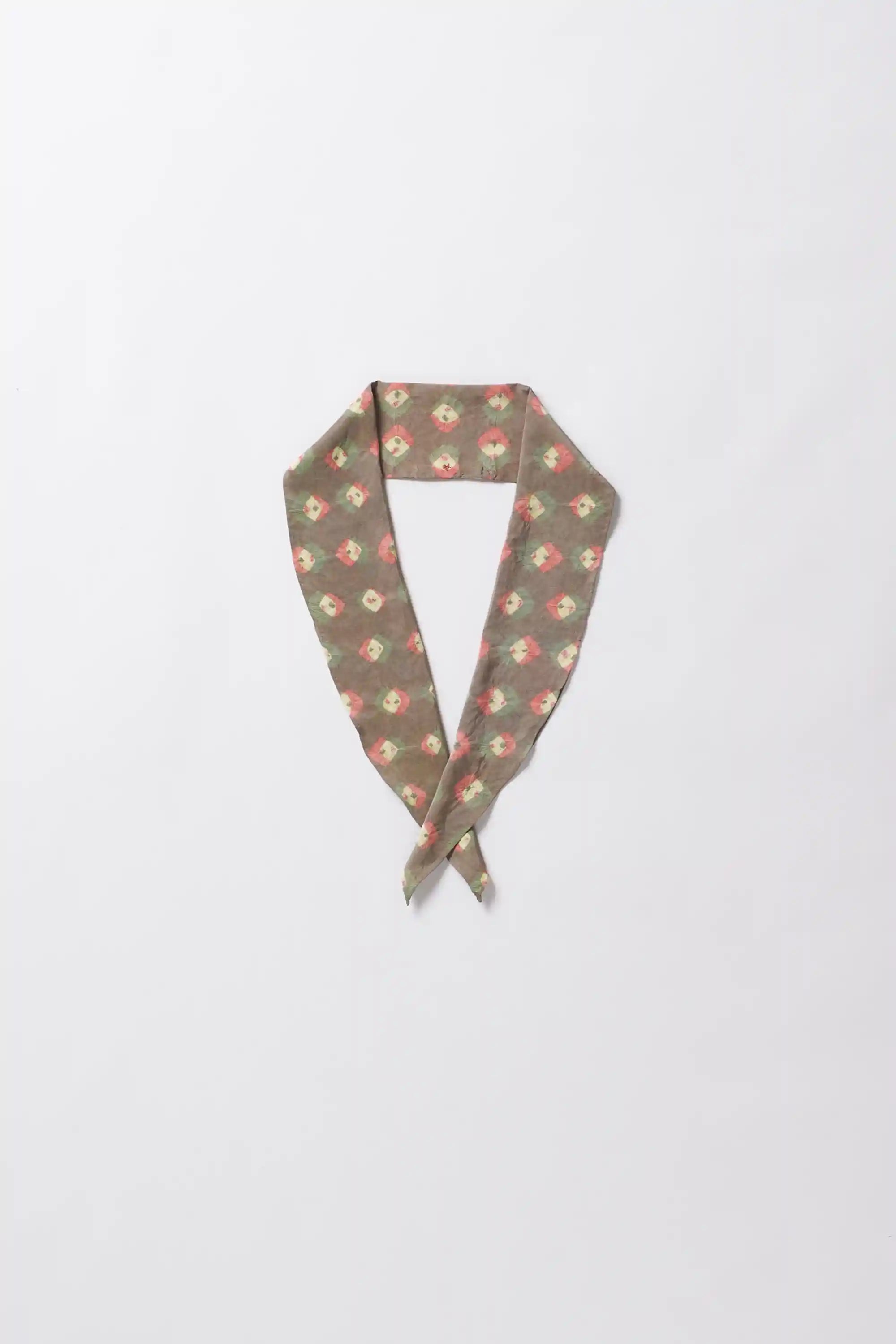 Shibori silk bandana