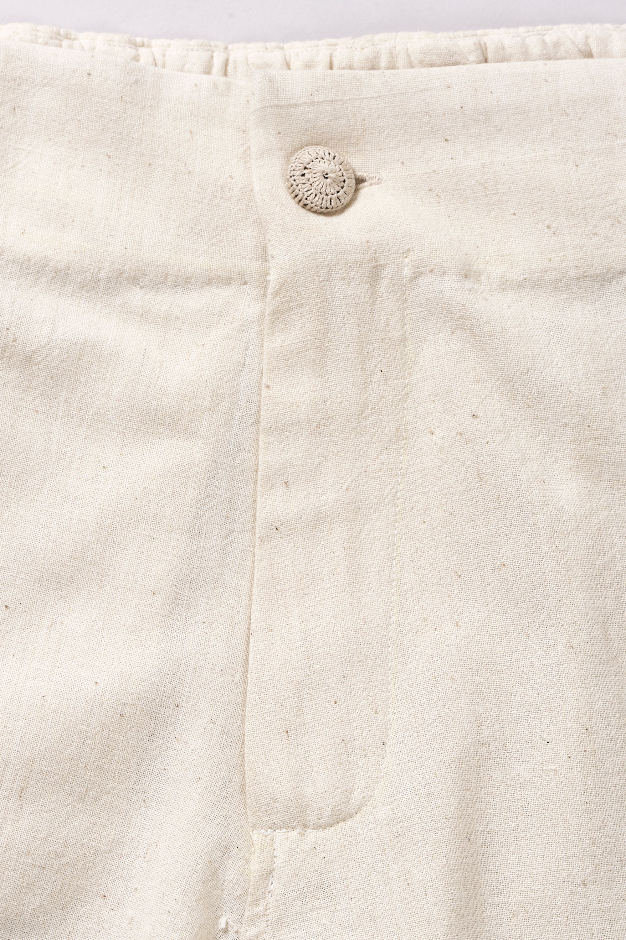 Fabric close-up with button