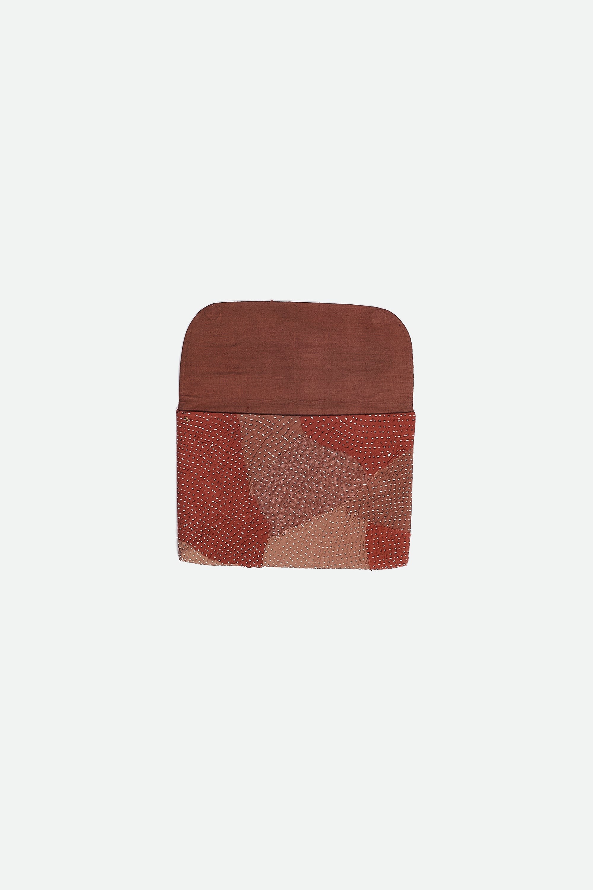 Open brick red laptopsleeve
