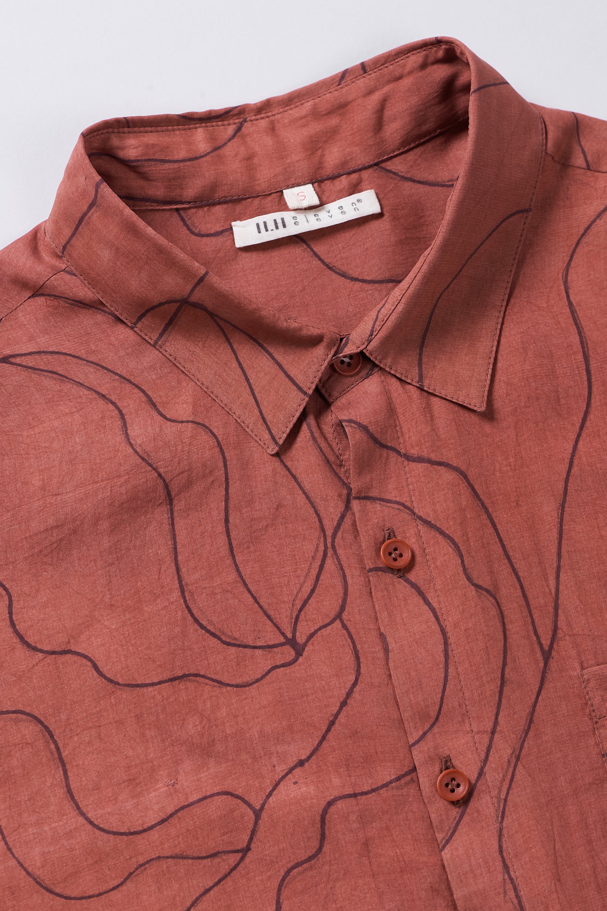 Fabric close-up with collar and buttons
