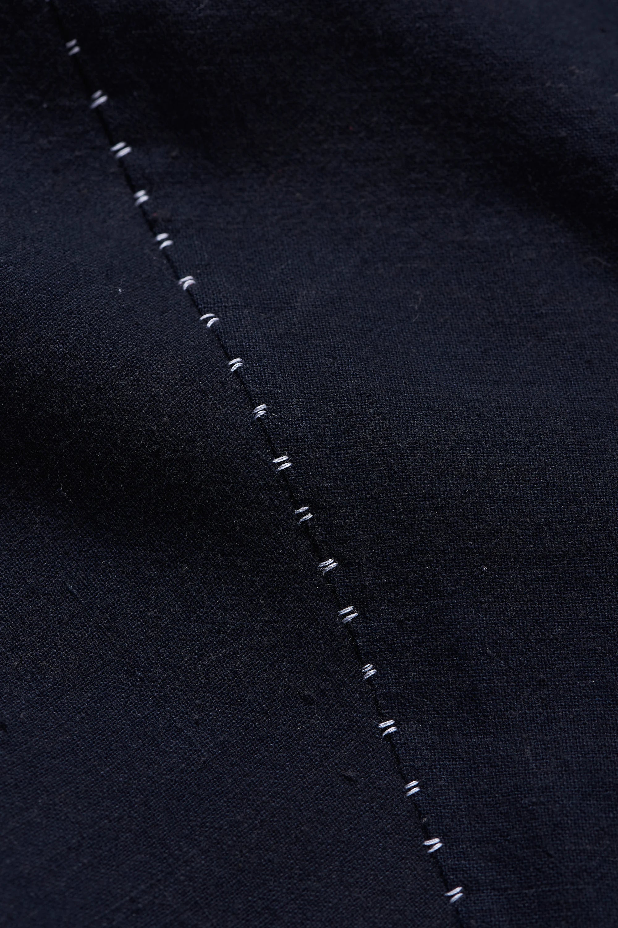 Fabric close-up with hand detailing