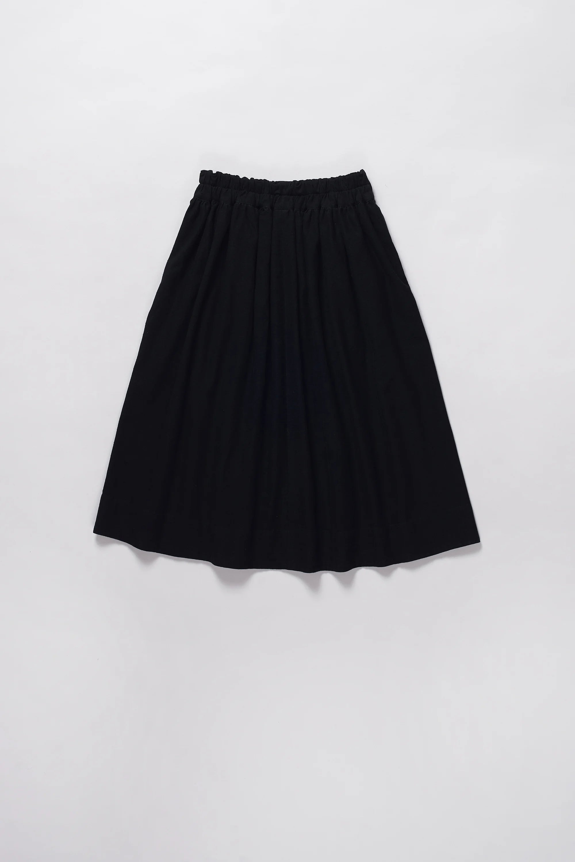 Back image of a black skirt