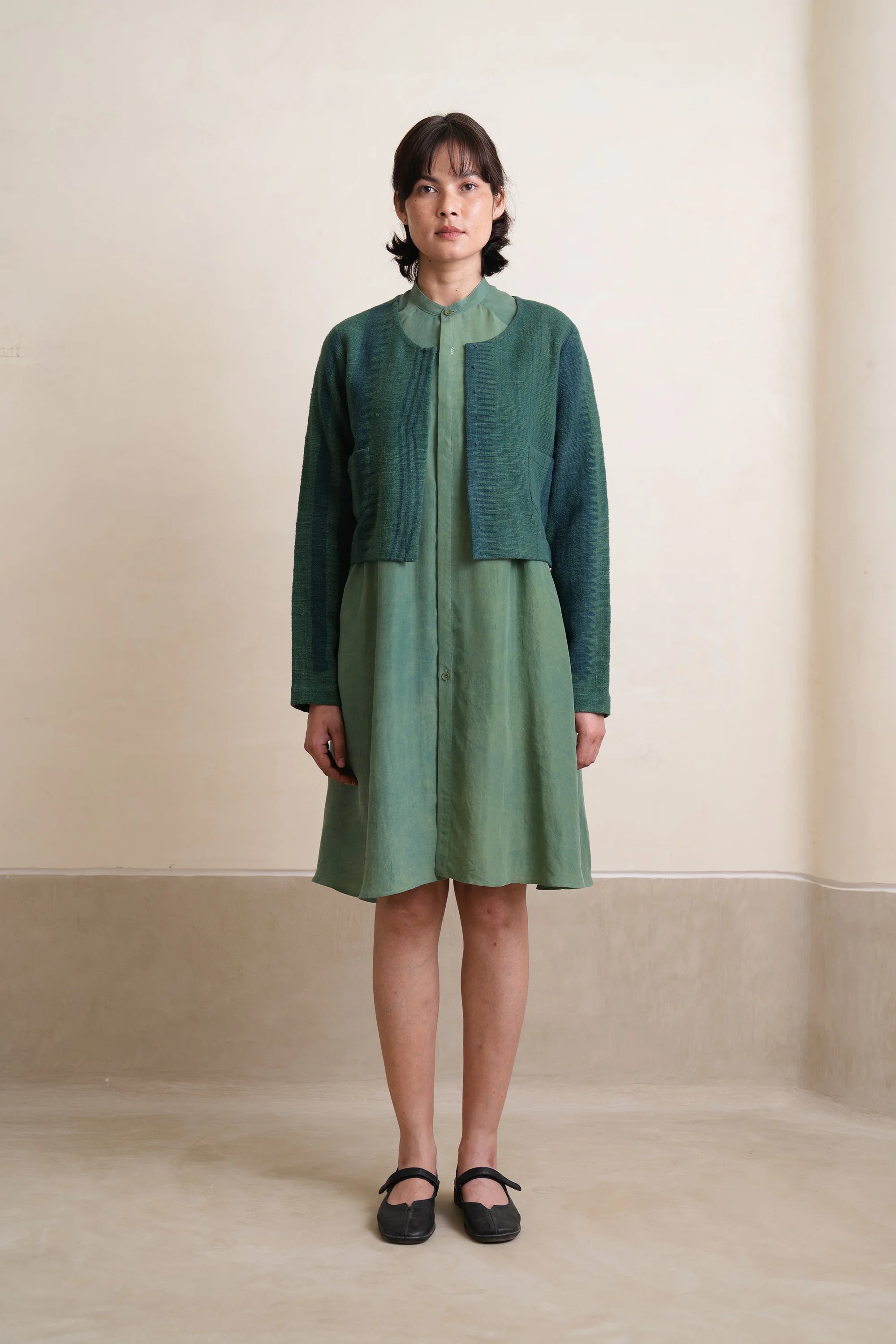 Bottle Green Short Jacket
