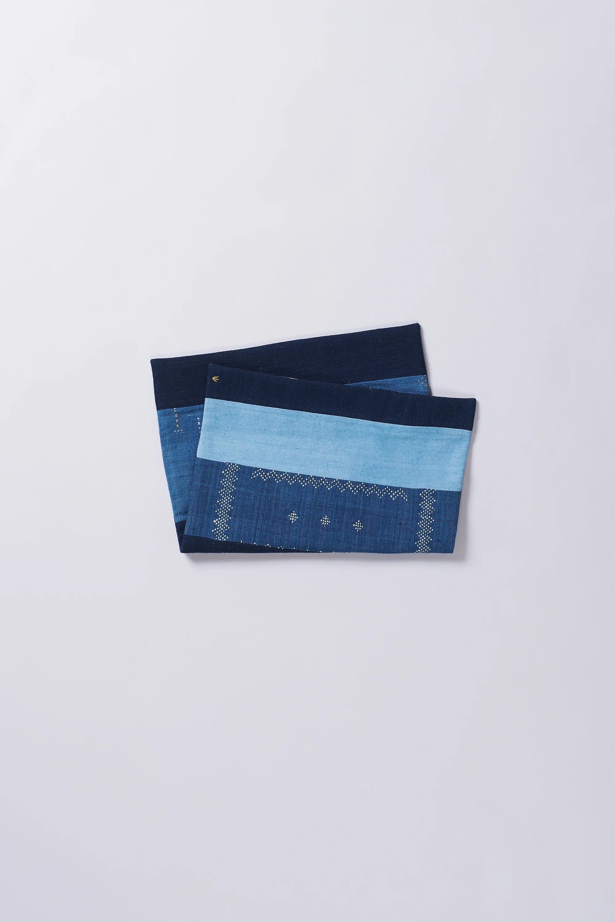 Medium indigo placemat with tangaliya work