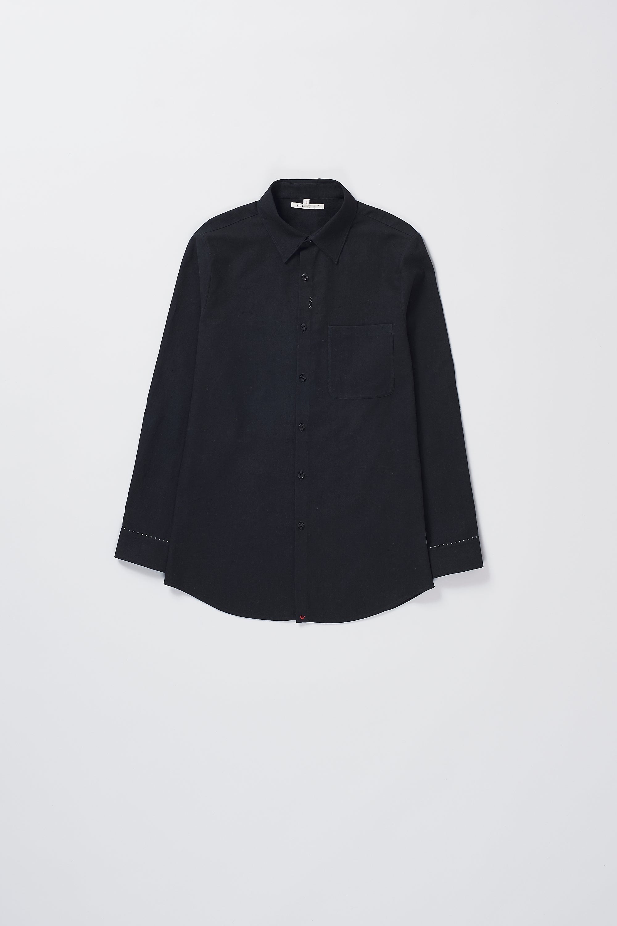 Front image of a black shirt