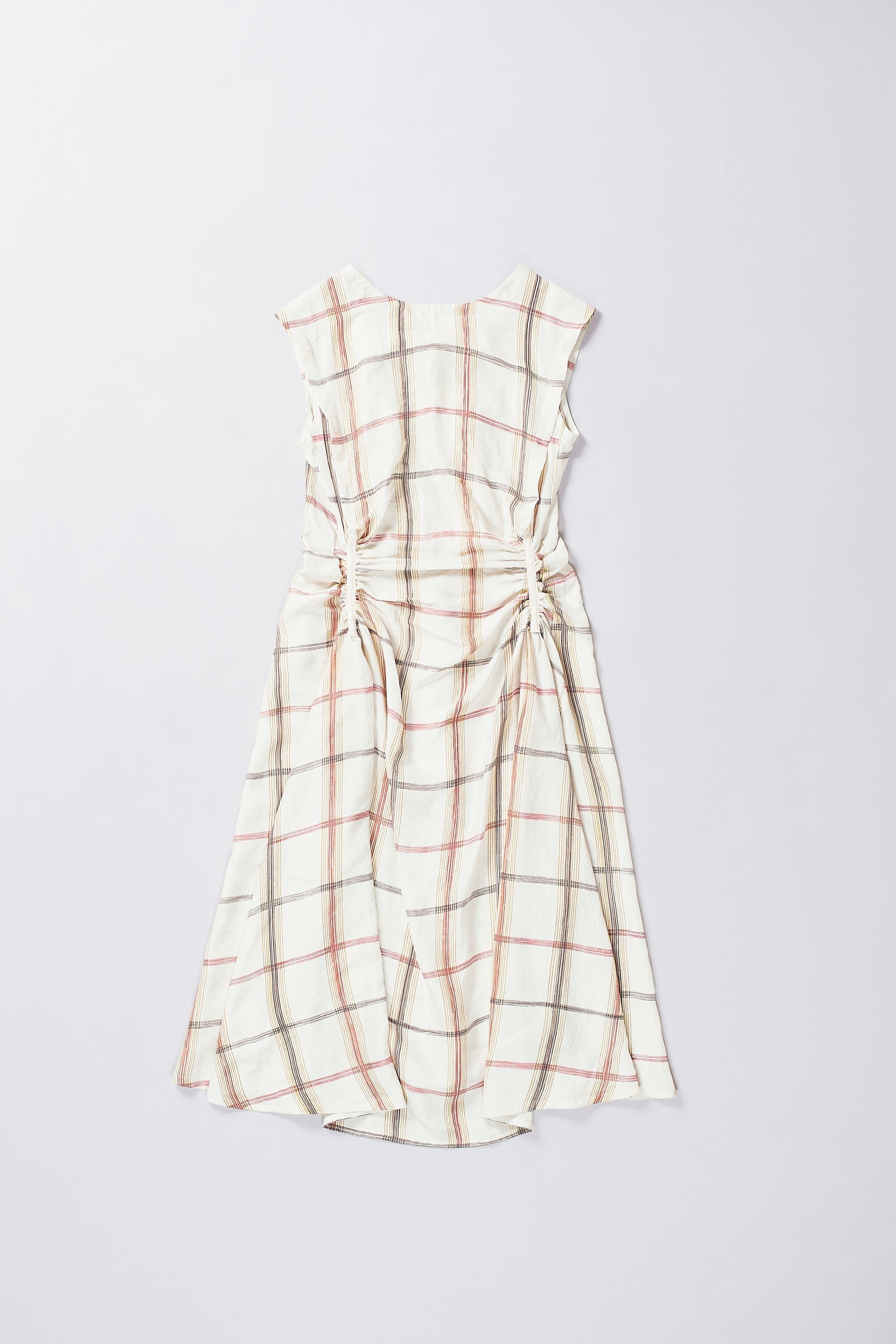 Front image of a cream dress