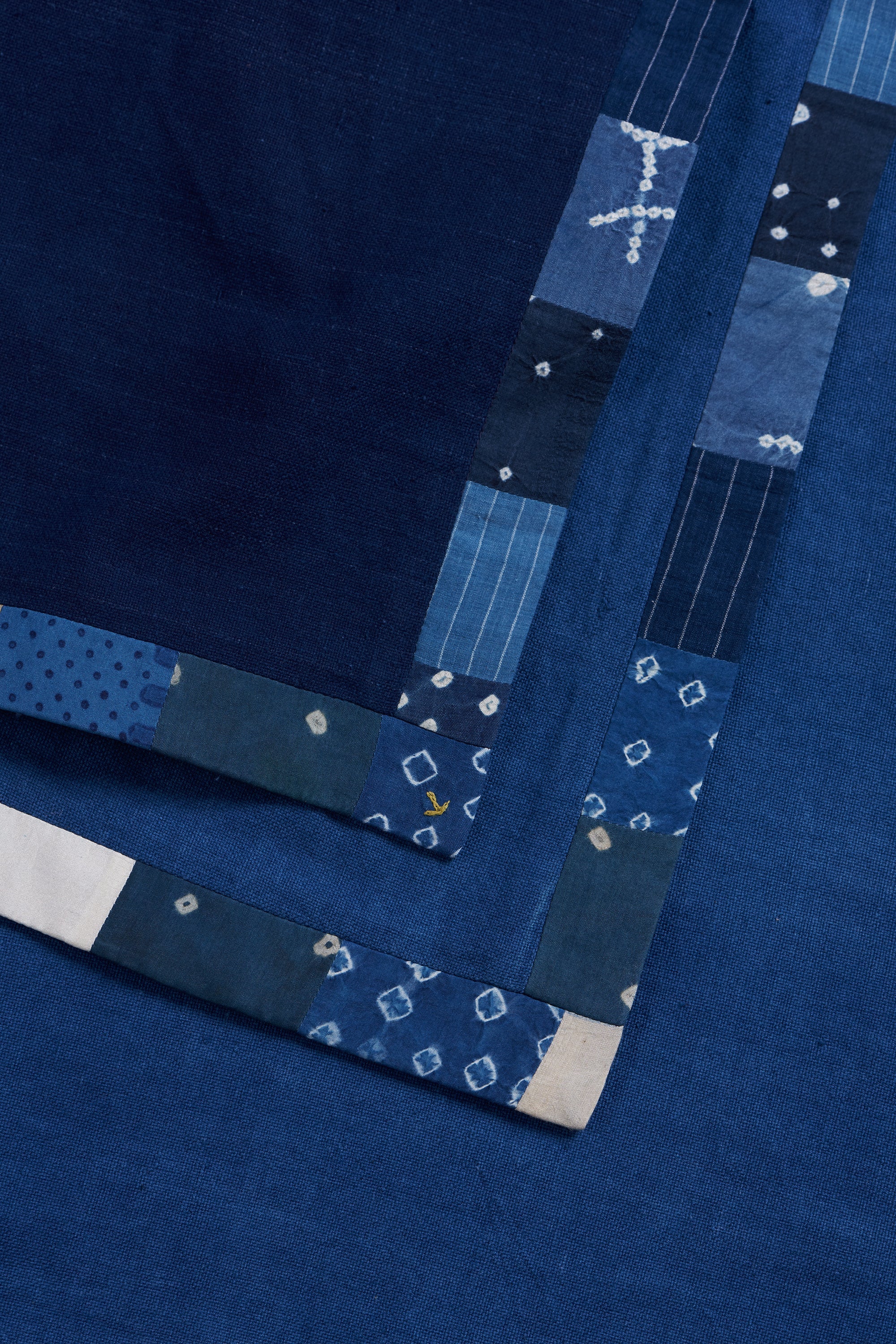 Fabric close-up with patchwork