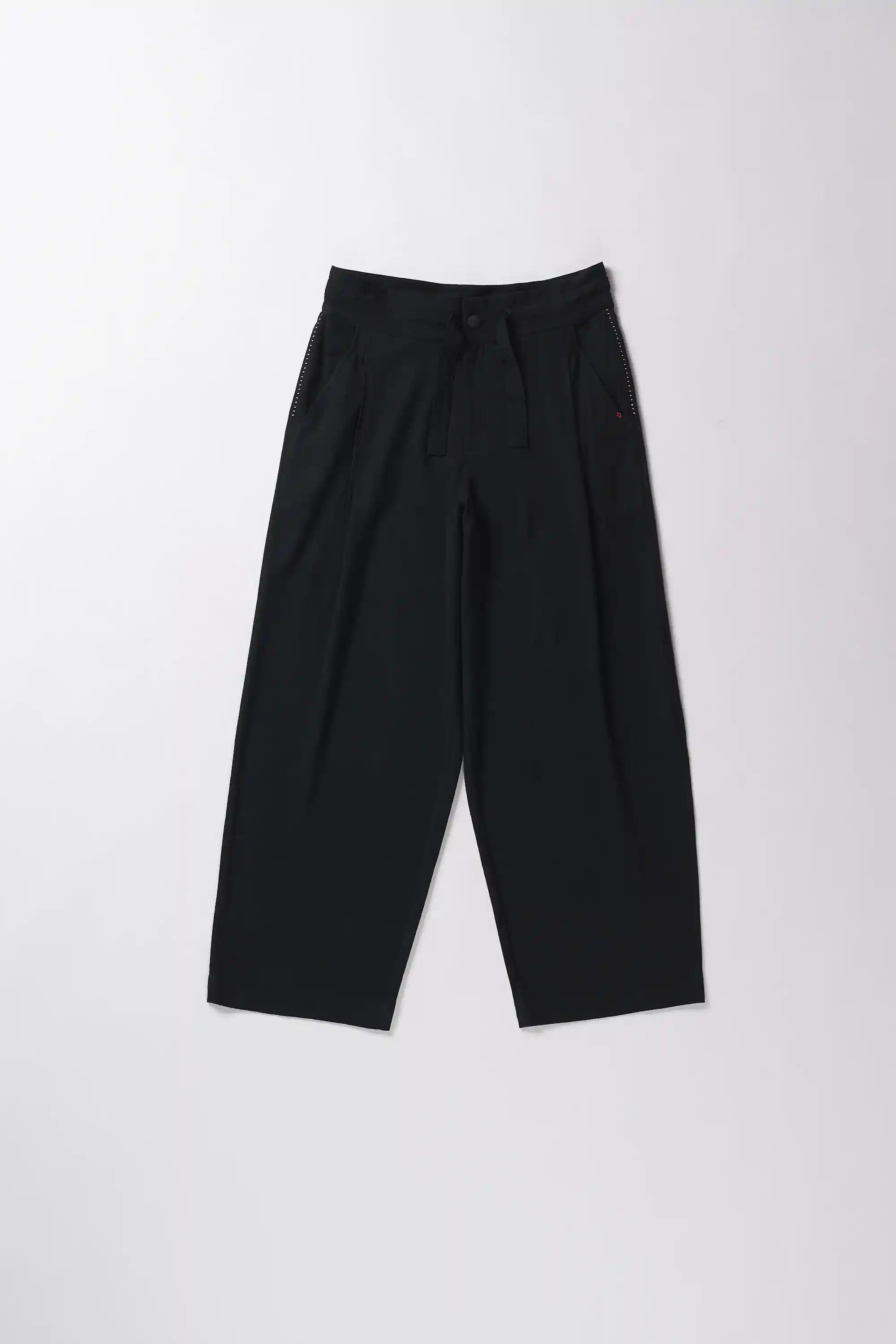Black pants on a white background
