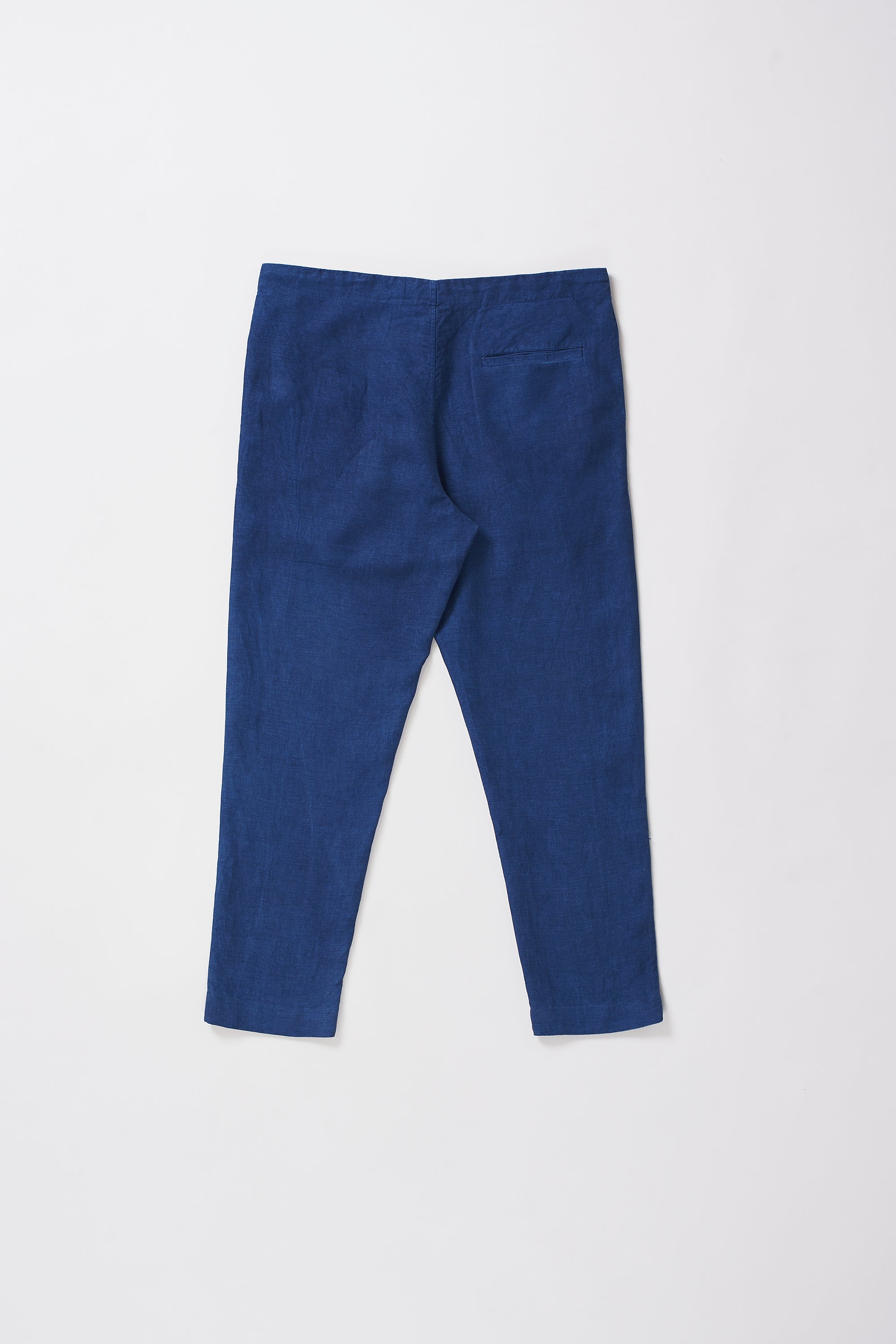 Back image of medium indigo pant