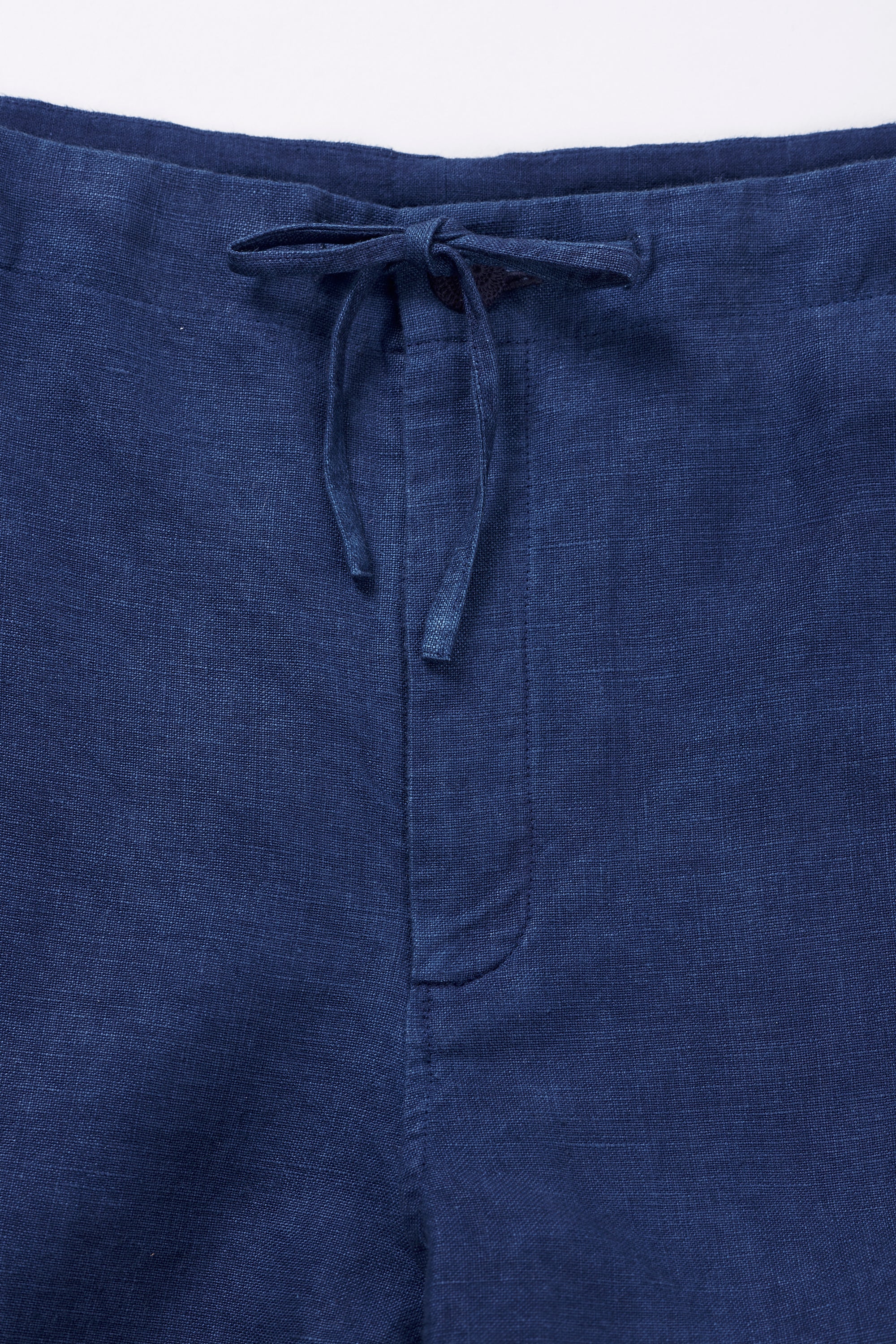 Fabric close-up with drawstring and button