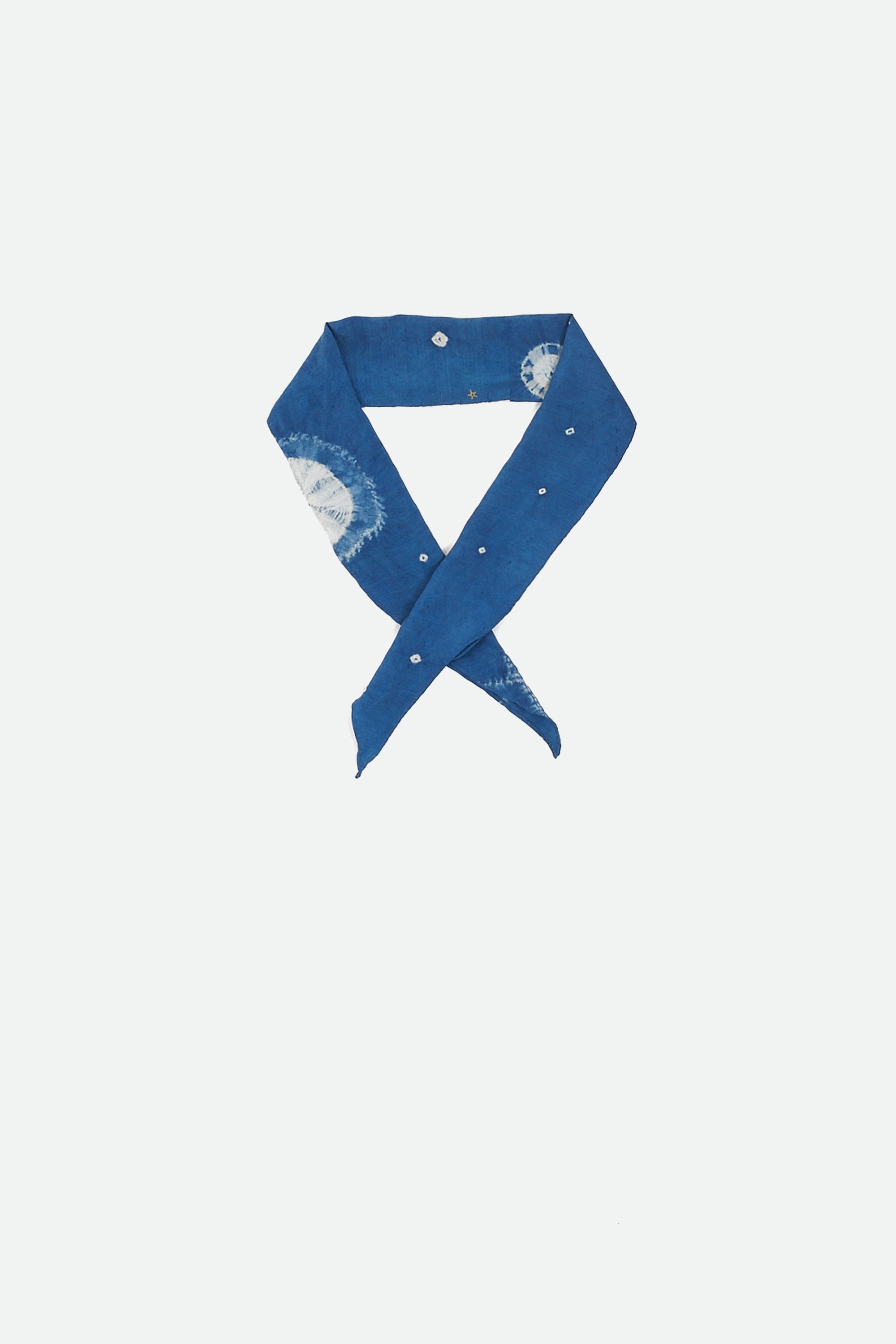 Medium indigo silk bandana