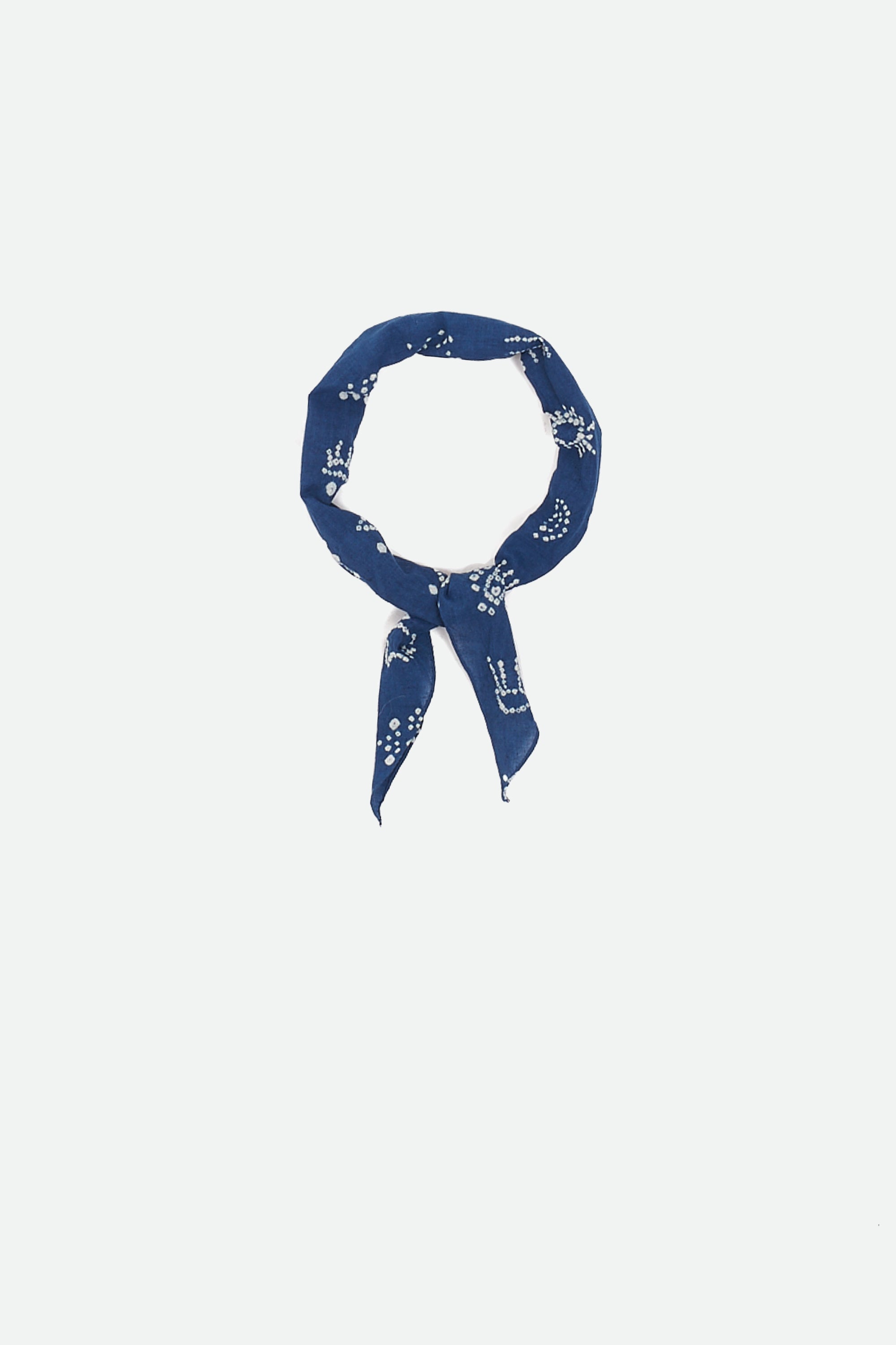 Indigo bandhani bandana