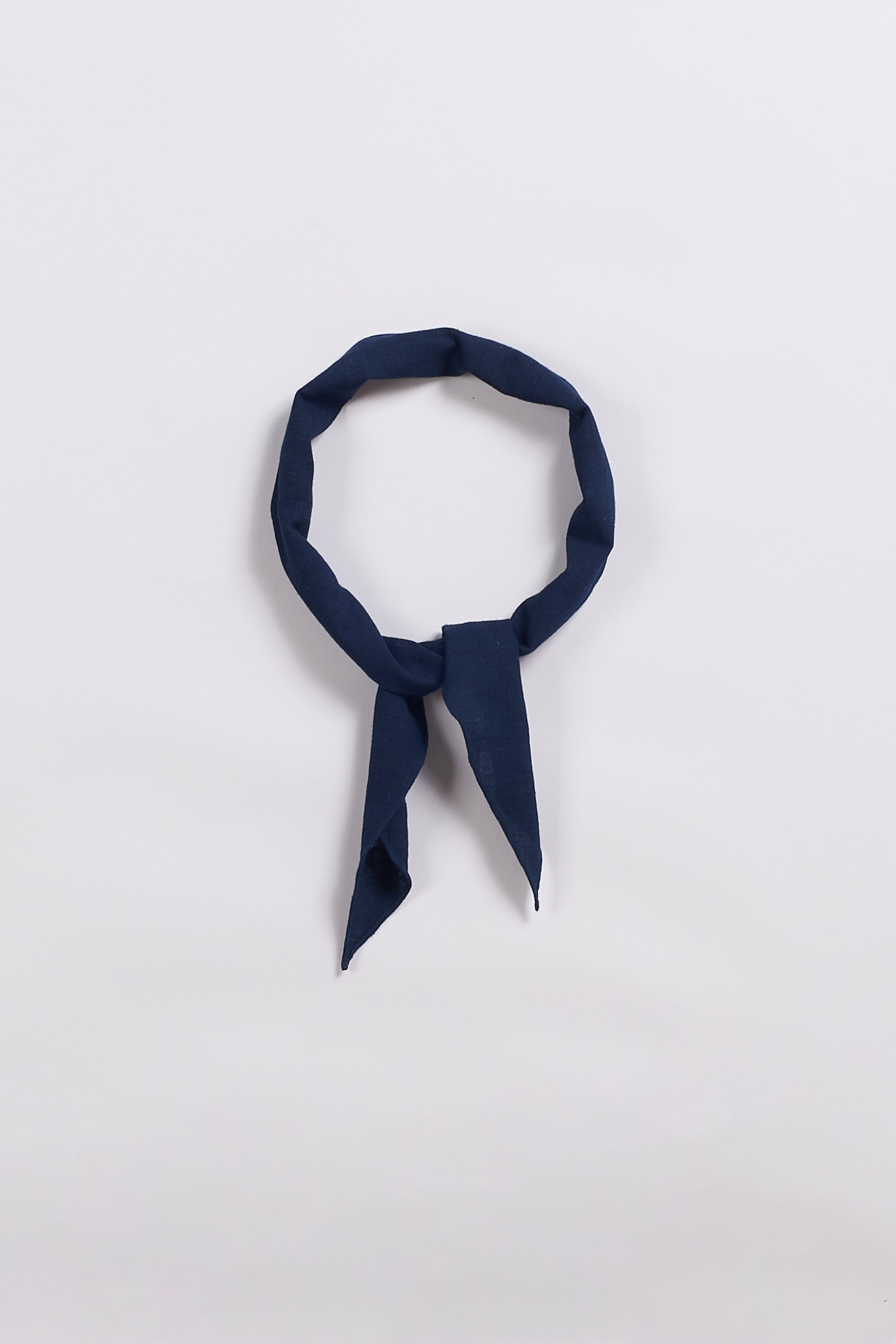 Cotton bandana in natural indigo