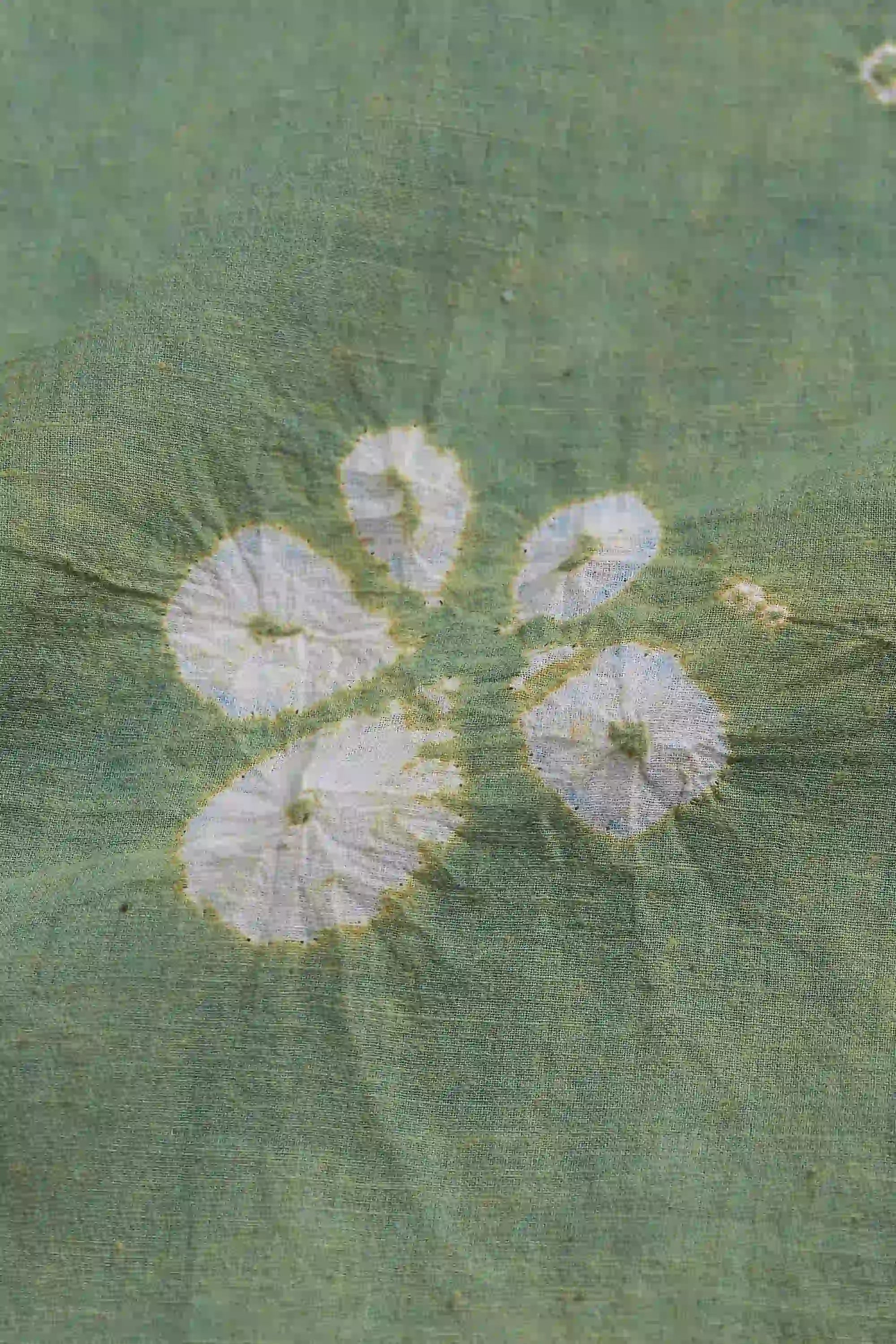 Fabric close-up with bandhani work
